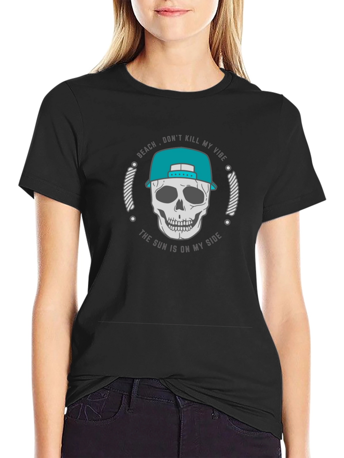 Beach Vibe Skull T-Shirt