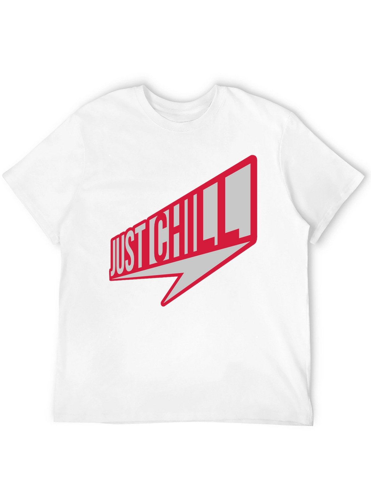 Just Chill Graphic Tee - Black Casual T-Shirt