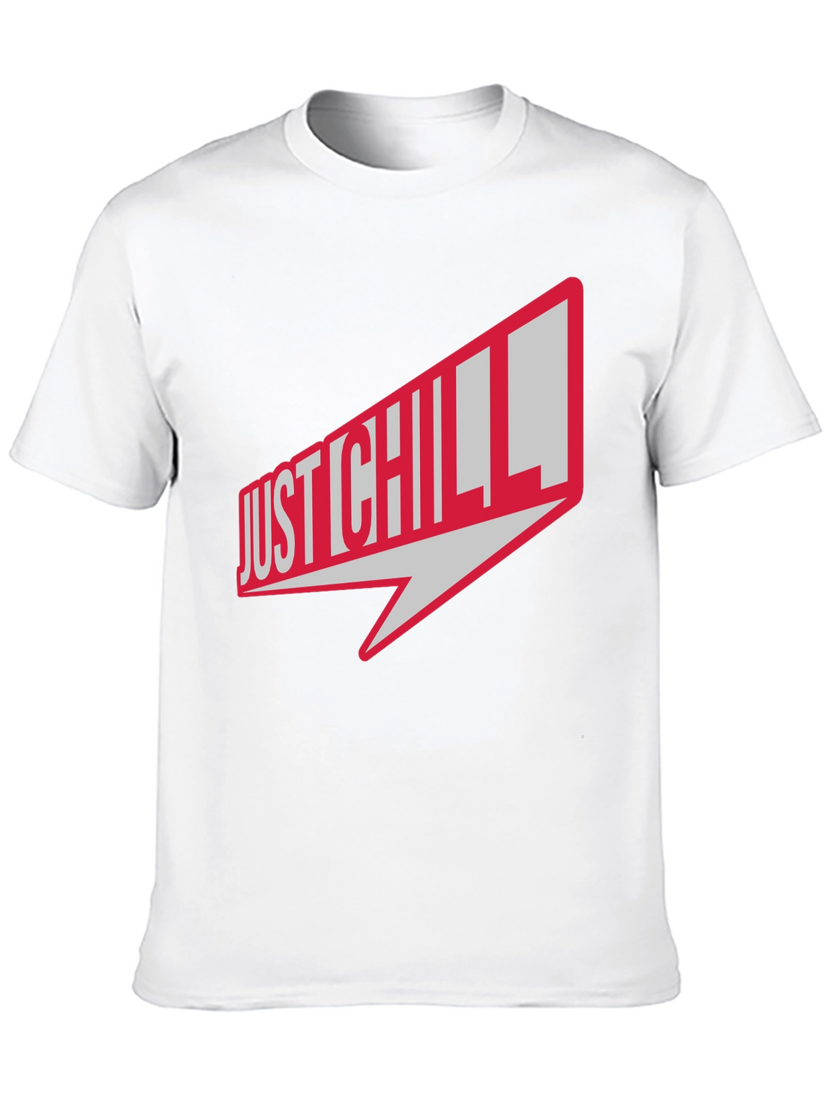 Just Chill Graphic Tee - Black Casual T-Shirt