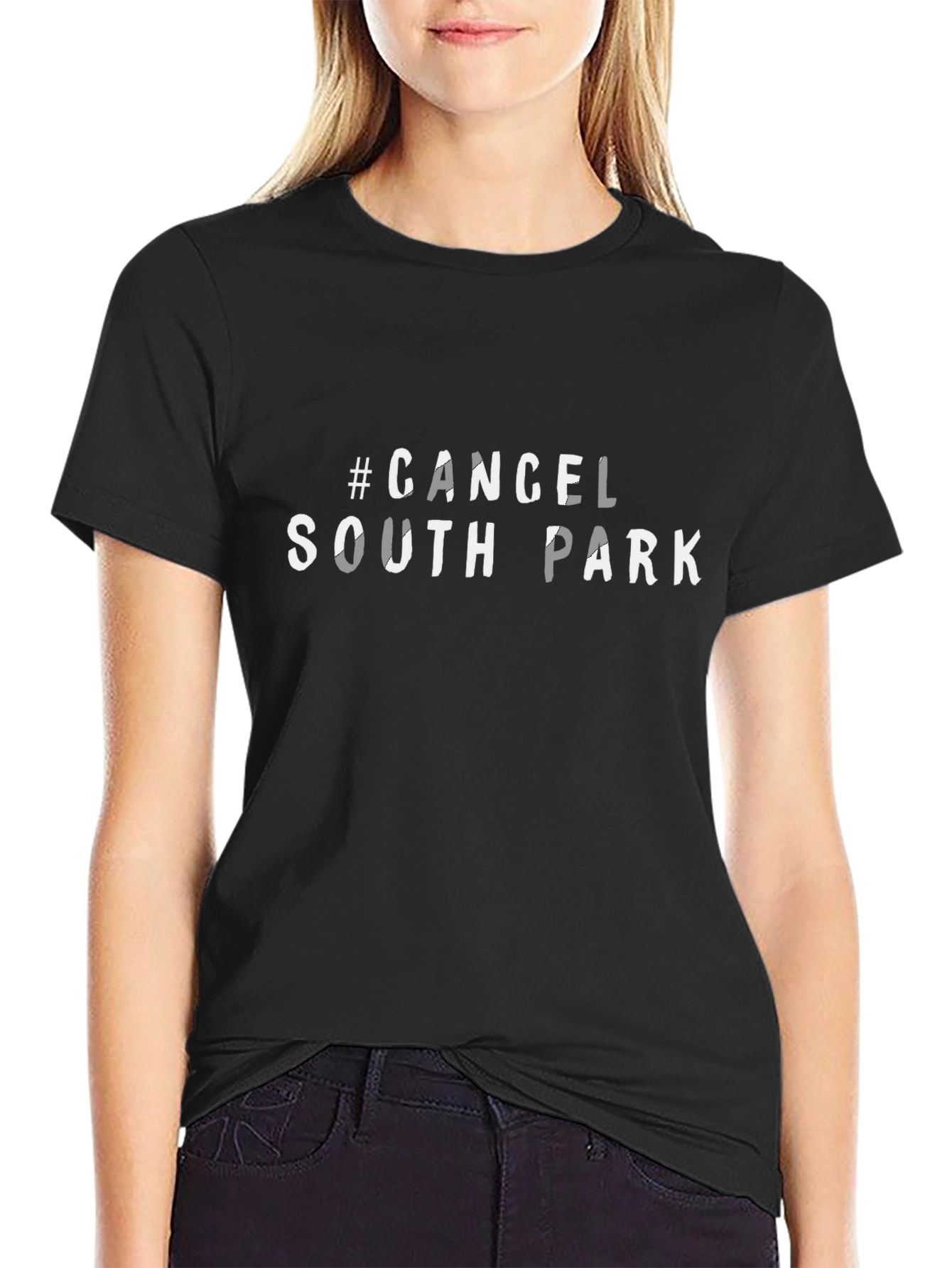 Cancel South Park Graphic Tee - Black Cotton T-Shirt