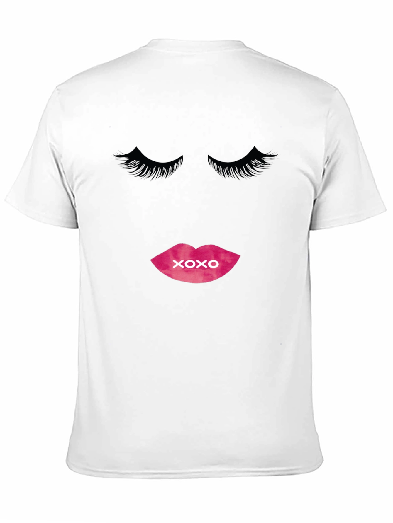 XOXO Lips Graphic Black T-Shirt