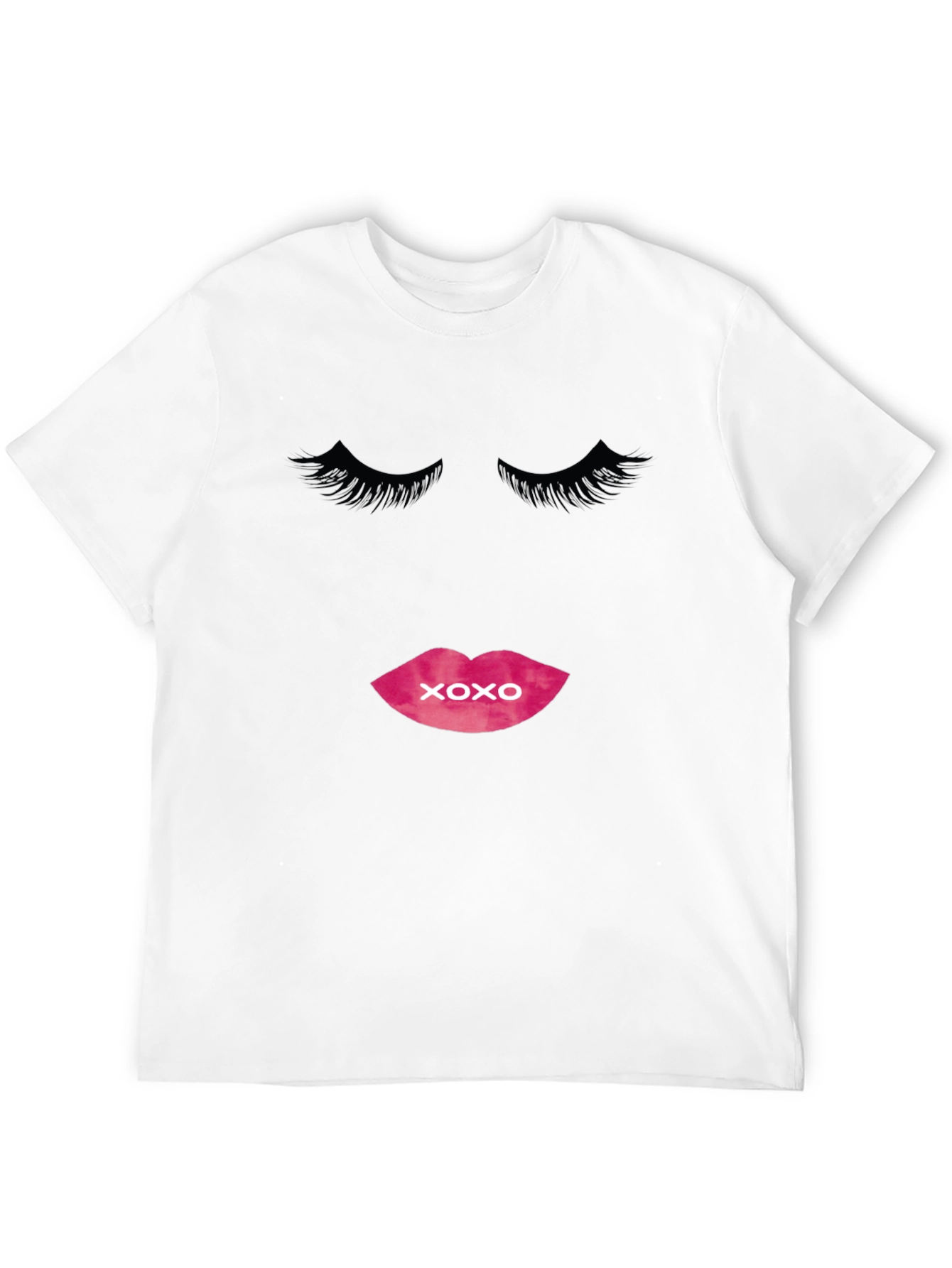 XOXO Lips Graphic Black T-Shirt