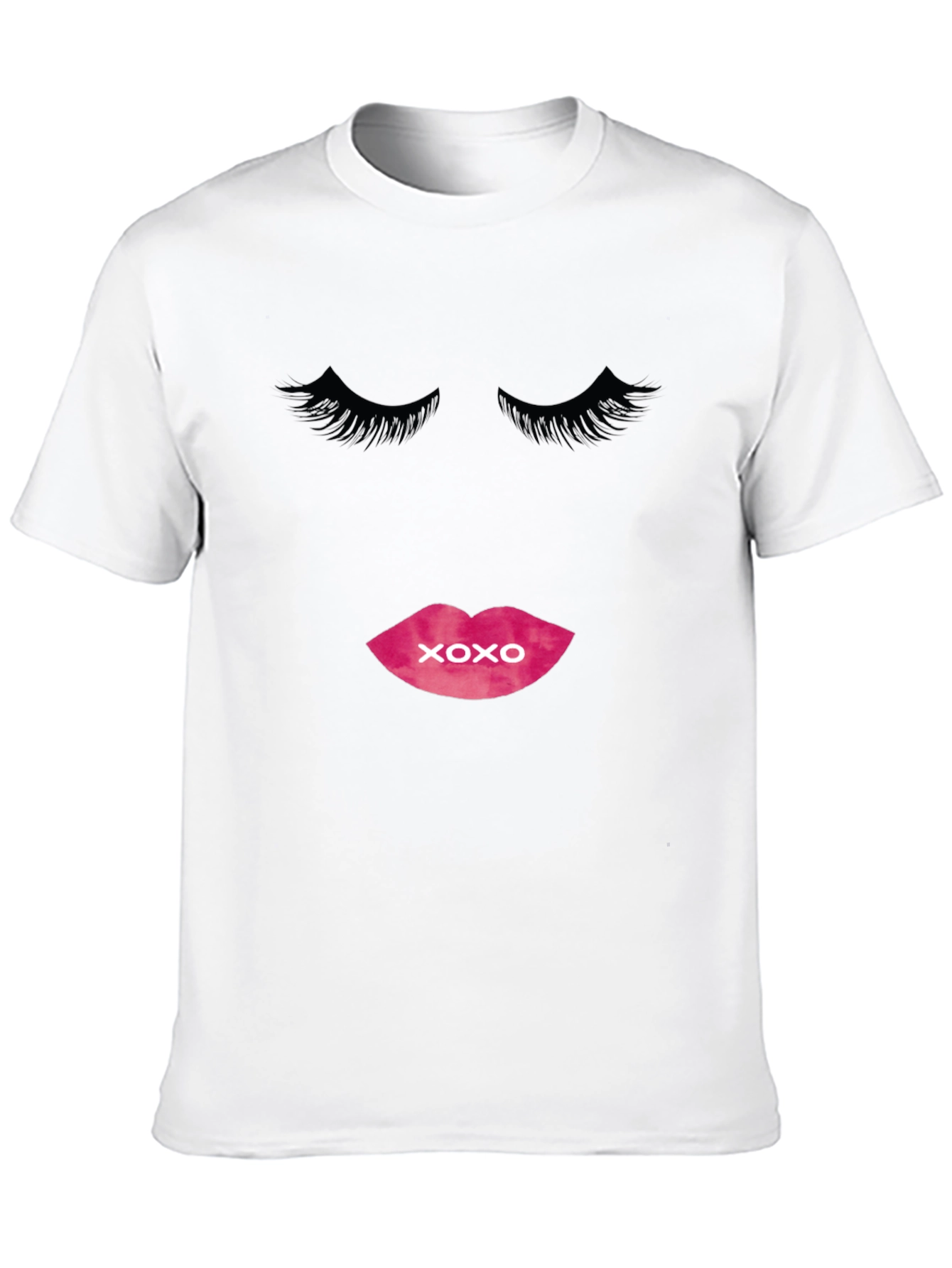 XOXO Lips Graphic Black T-Shirt