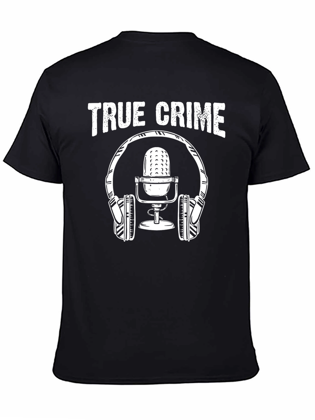 True Crime Podcast Graphic Tee - Black Unisex T-Shirt