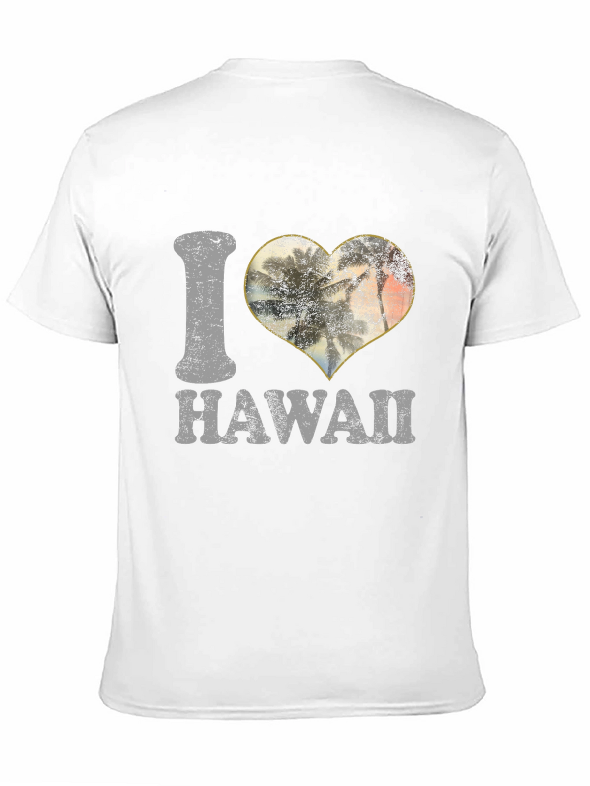 I Love Hawaii Palm Trees Heart T-Shirt