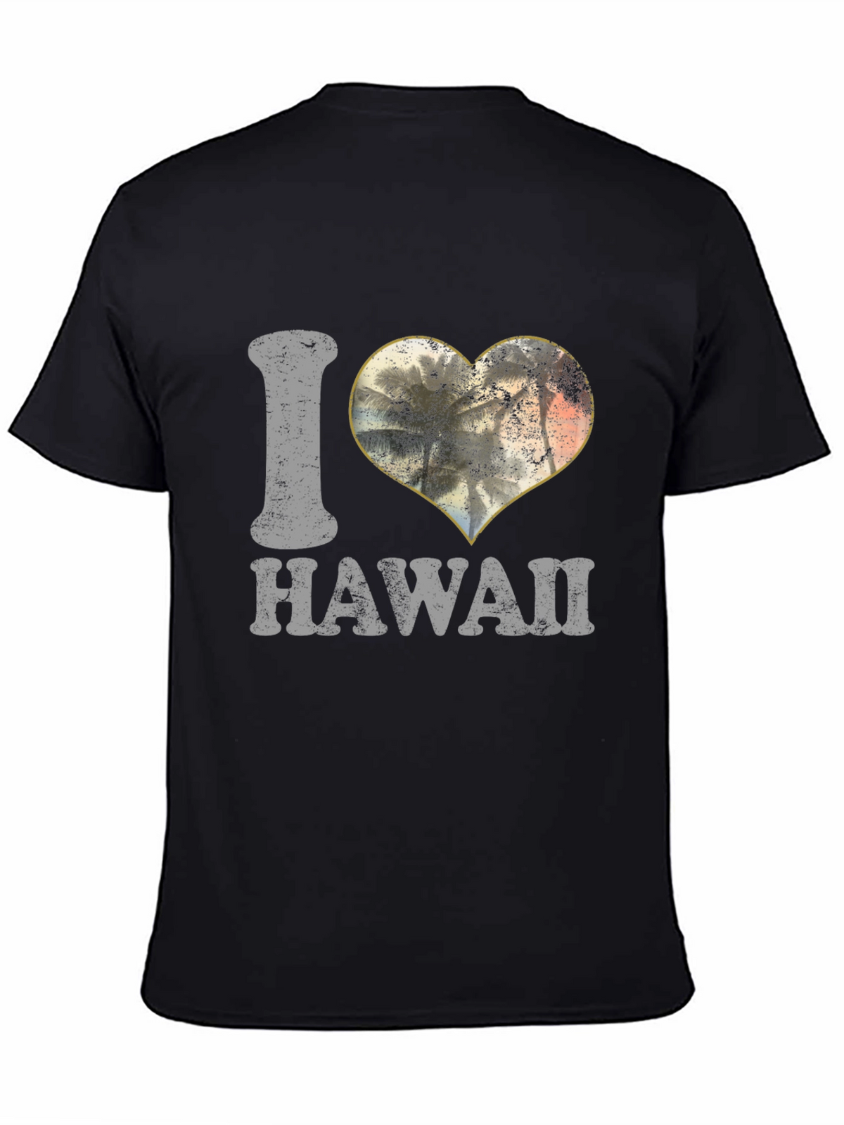 I Love Hawaii Palm Trees Heart T-Shirt