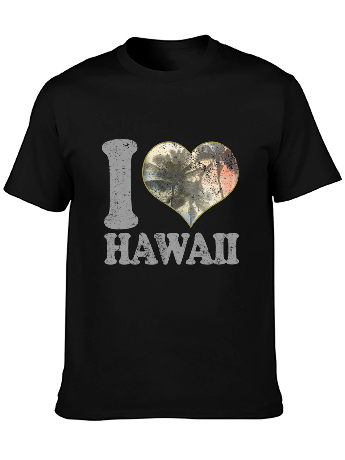 I Love Hawaii Palm Trees Heart T-Shirt