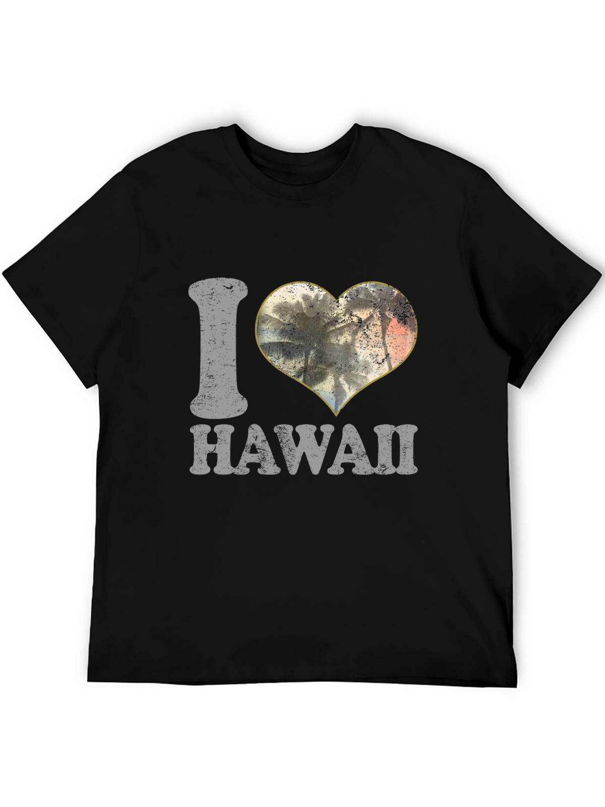 I Love Hawaii Palm Trees Heart T-Shirt