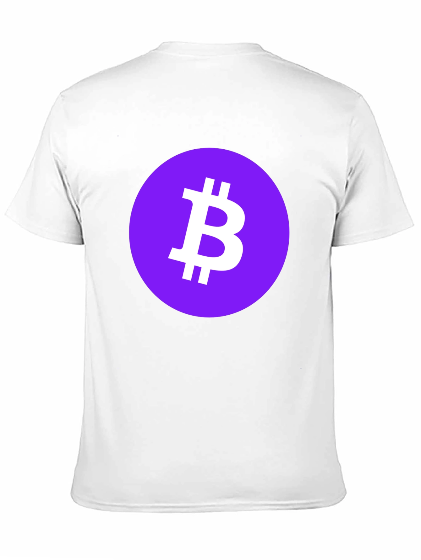 Bitcoin Crypto Tee - Purple Circle Black T-Shirt