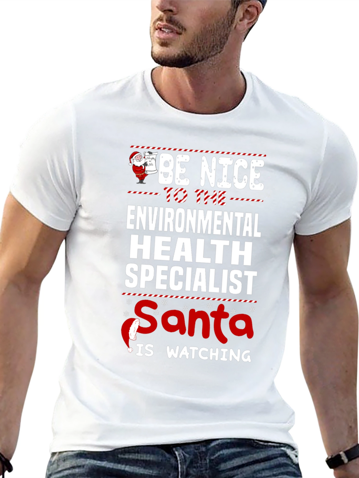 Funny Environmental Health Specialist Christmas T-Shirt