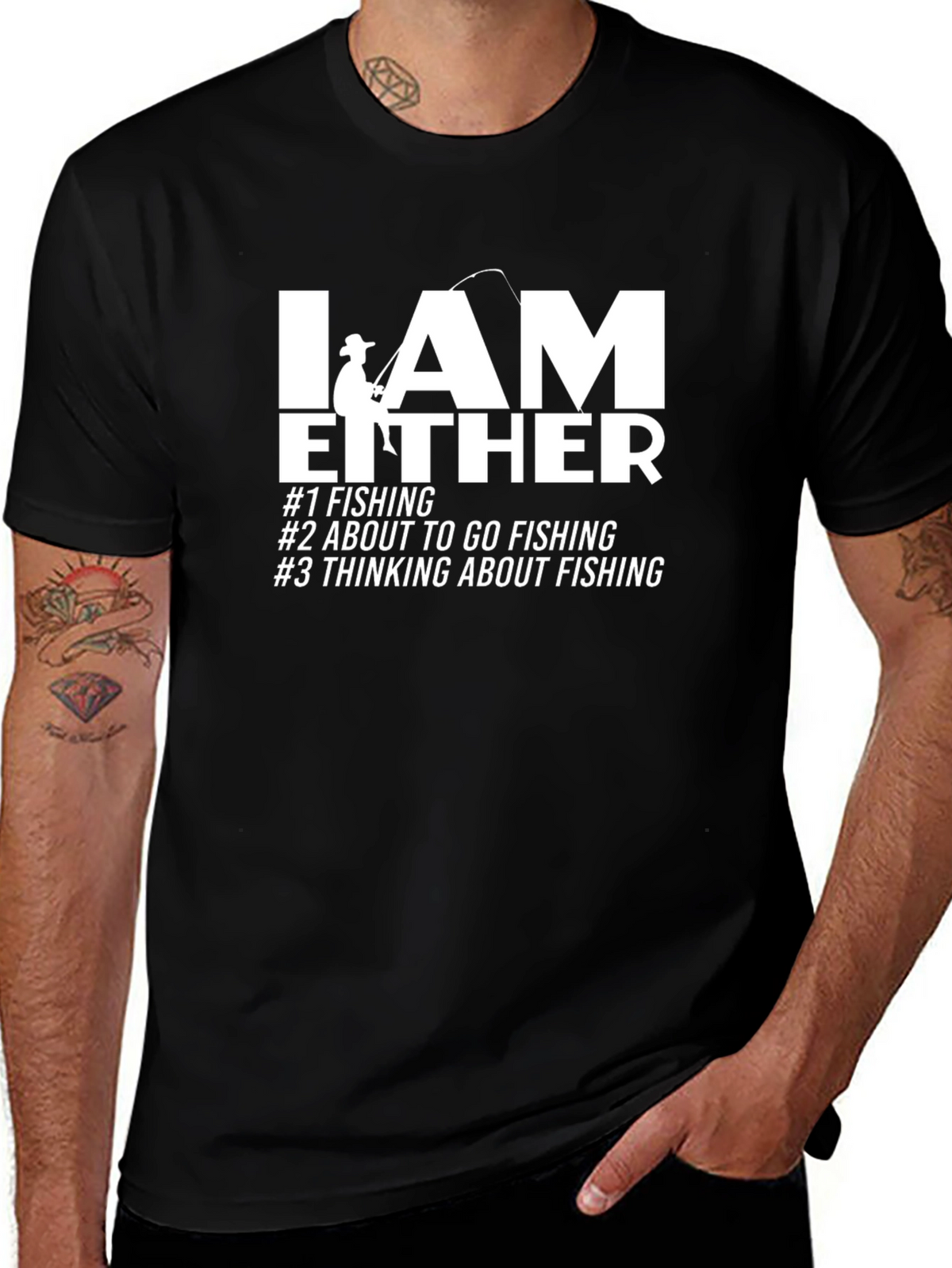 Fishing T-Shirt - I AM EITHER Graphic Tee