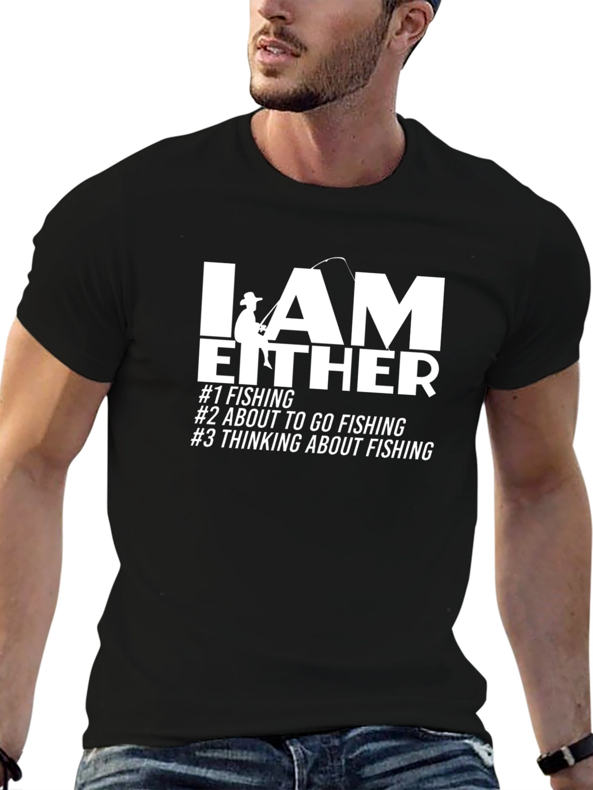 Fishing T-Shirt - I AM EITHER Graphic Tee