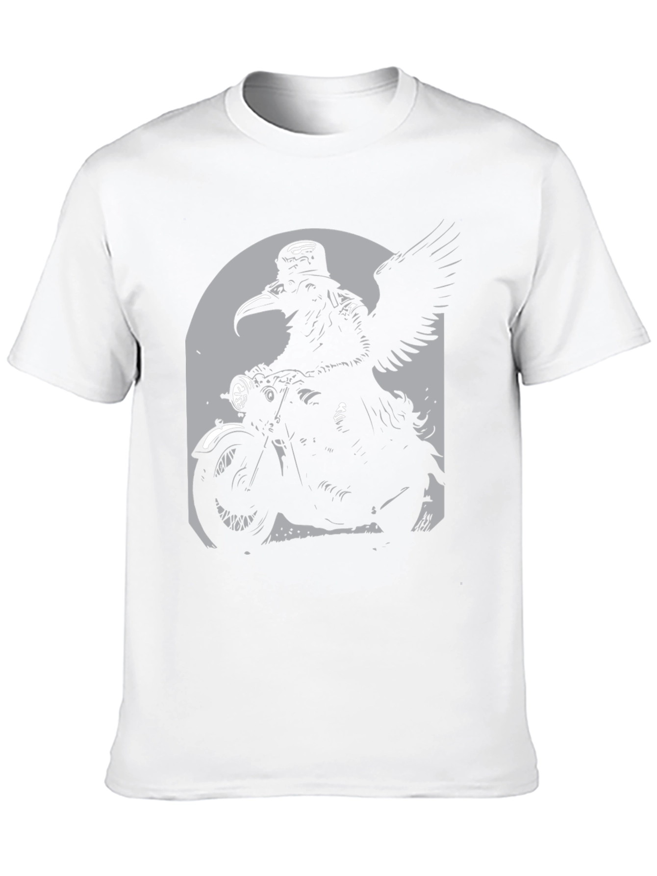 Raven Rider Graphic T-Shirt - Black