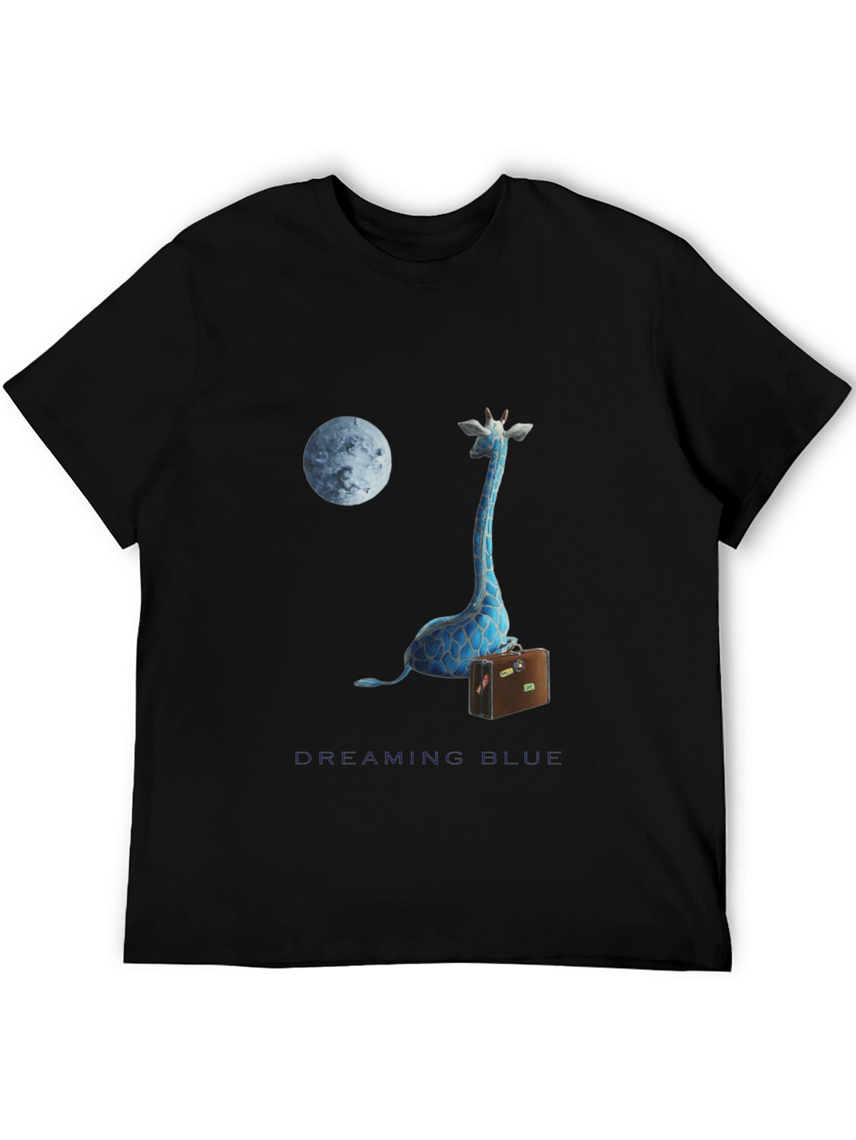 Blue Giraffe Dreams Graphic Tee