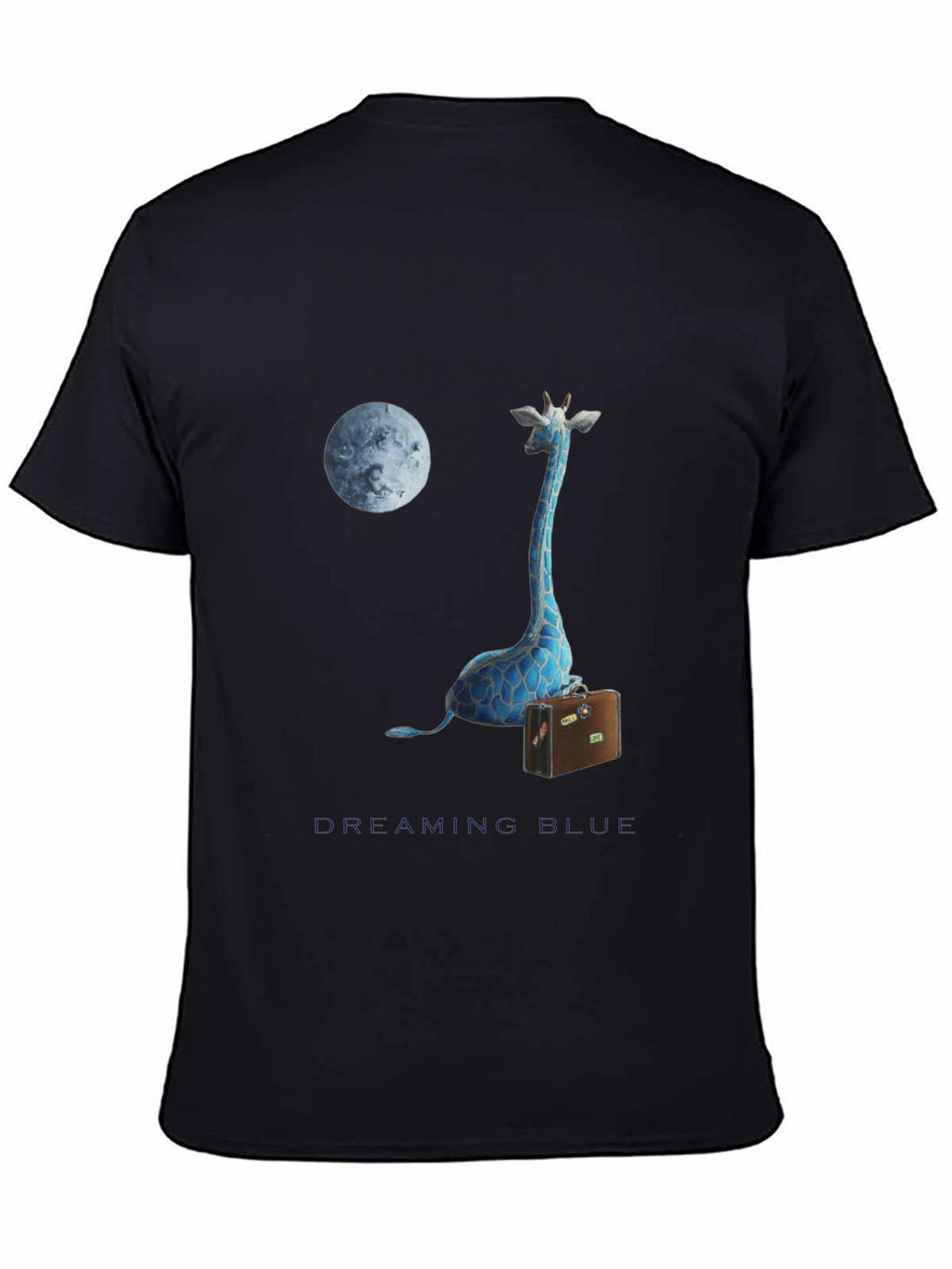 Blue Giraffe Dreams Graphic Tee