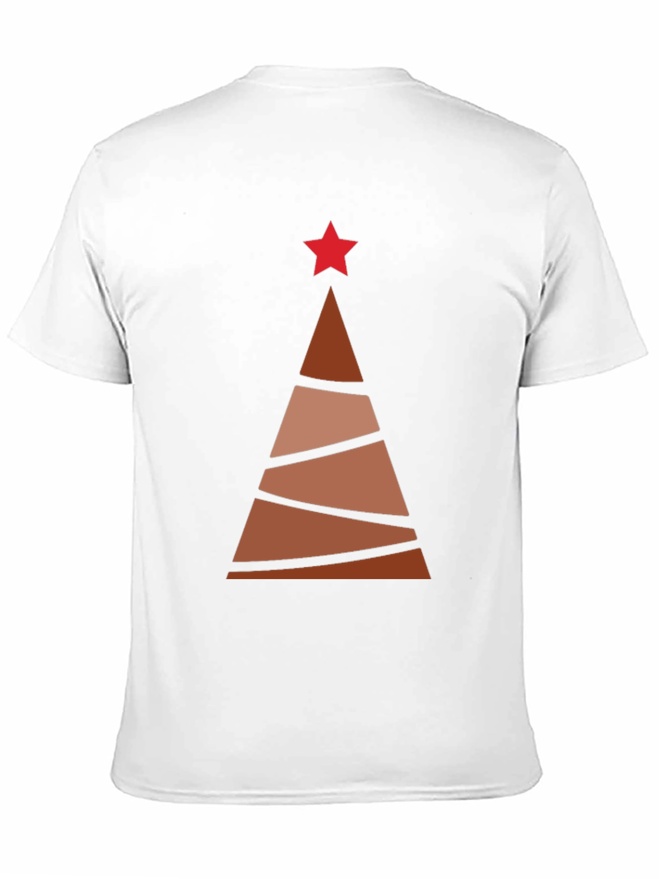 Abstract Christmas Tree Graphic Tee - Holiday Style