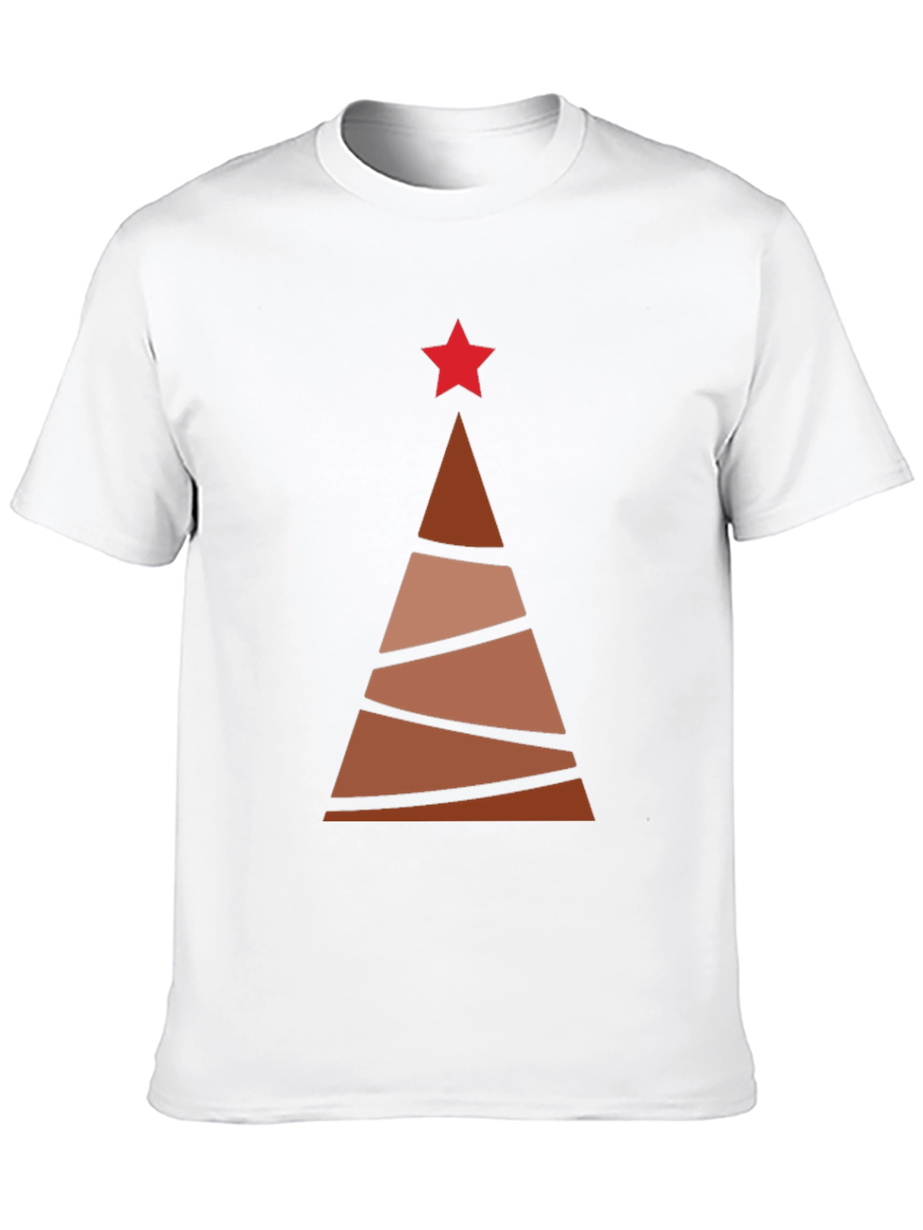 Abstract Christmas Tree Graphic Tee - Holiday Style