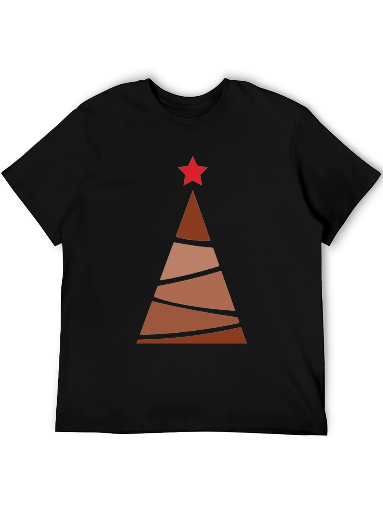 Abstract Christmas Tree Graphic Tee - Holiday Style