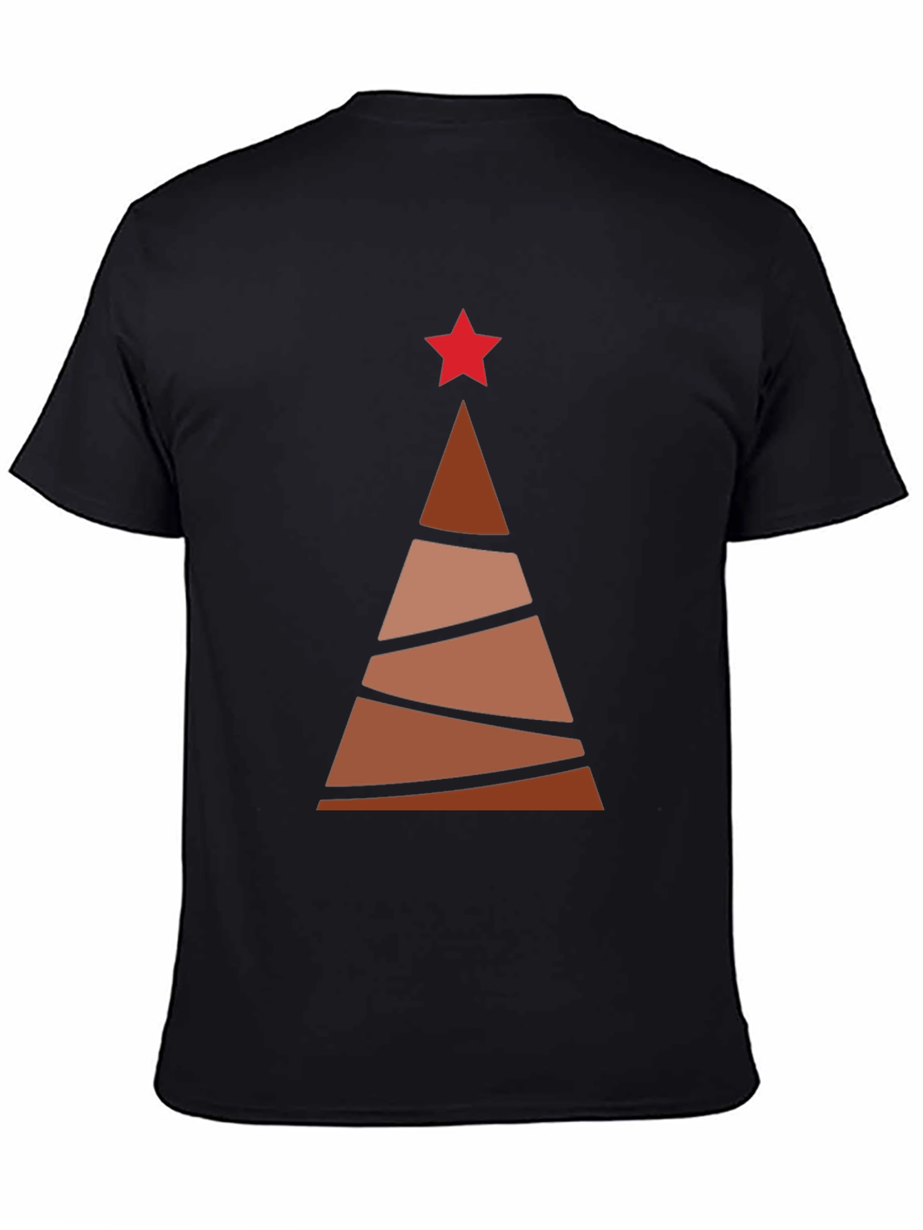 Abstract Christmas Tree Graphic Tee - Holiday Style