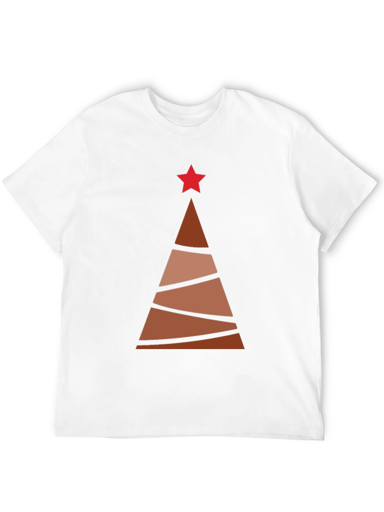 Abstract Christmas Tree Graphic Tee - Holiday Style