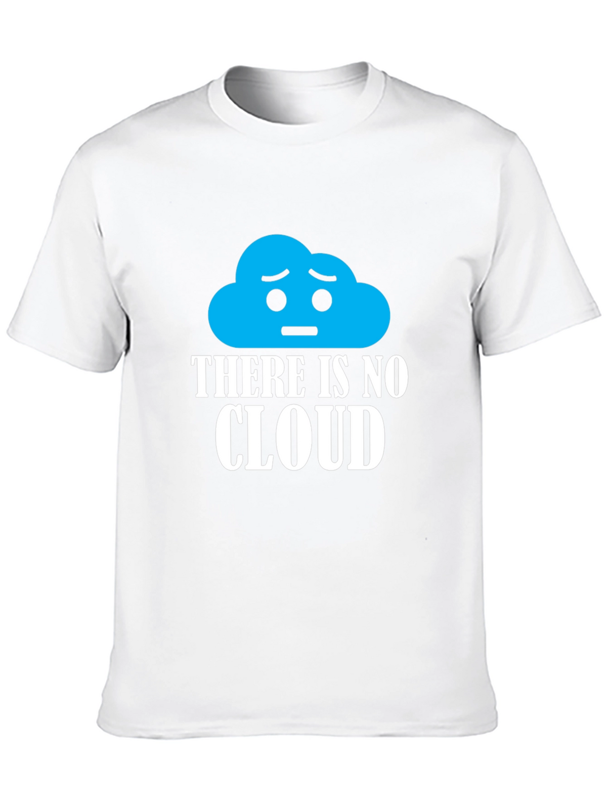 No Cloud Graphic Print Black T-Shirt
