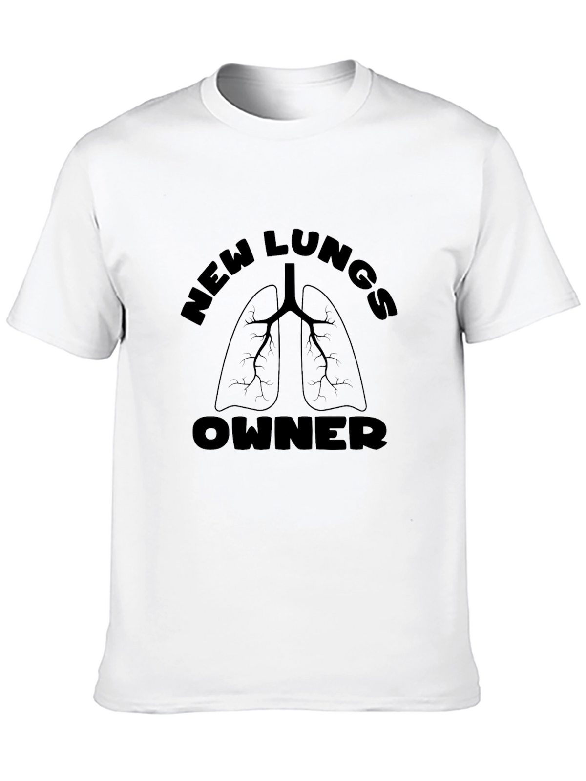 New Lungs Owner Graphic T-Shirt - Black