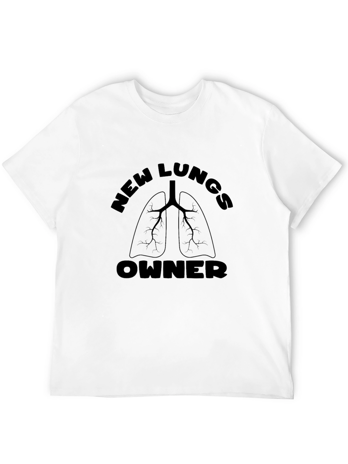 New Lungs Owner Graphic T-Shirt - Black