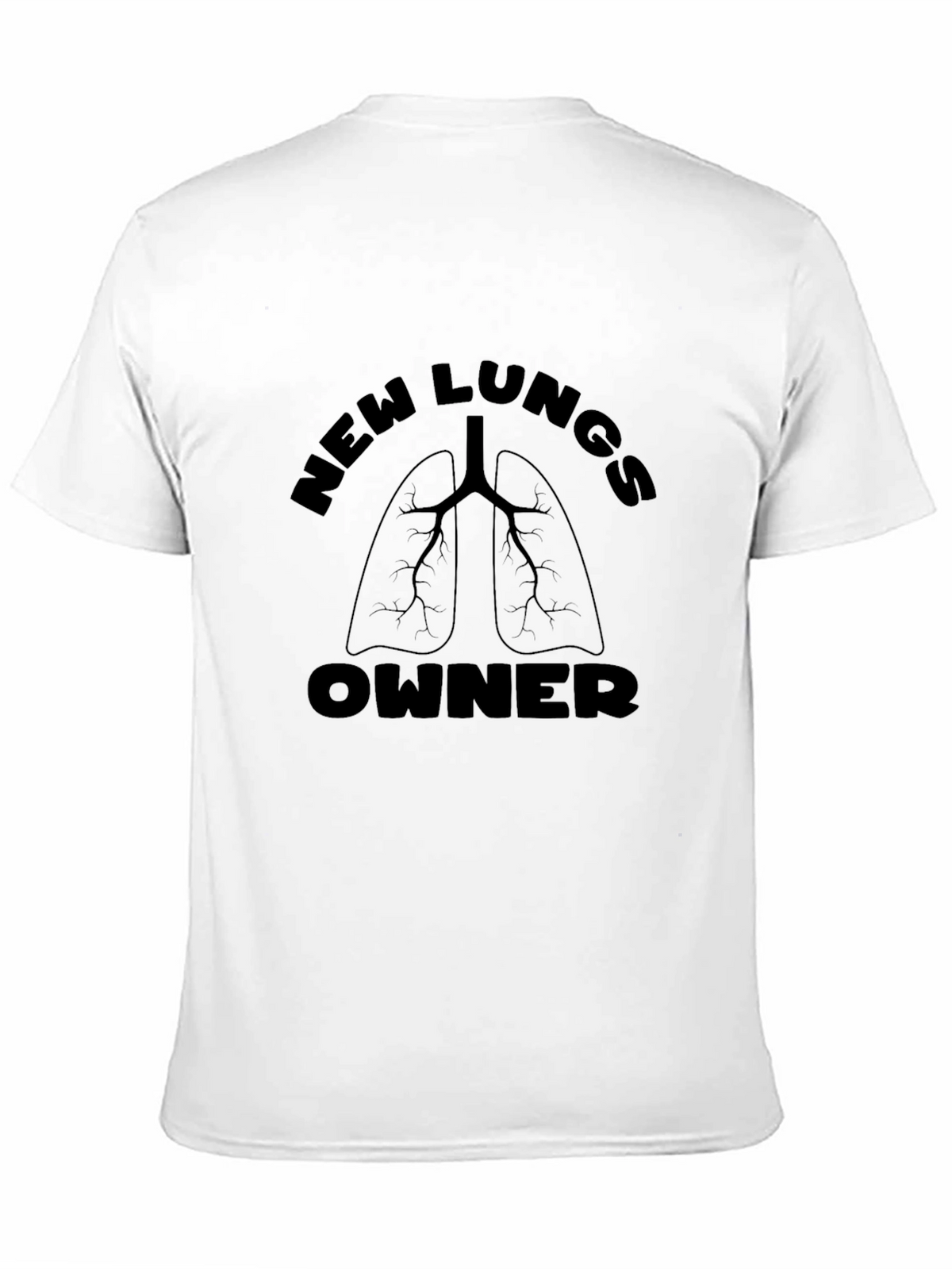 New Lungs Owner Graphic T-Shirt - Black