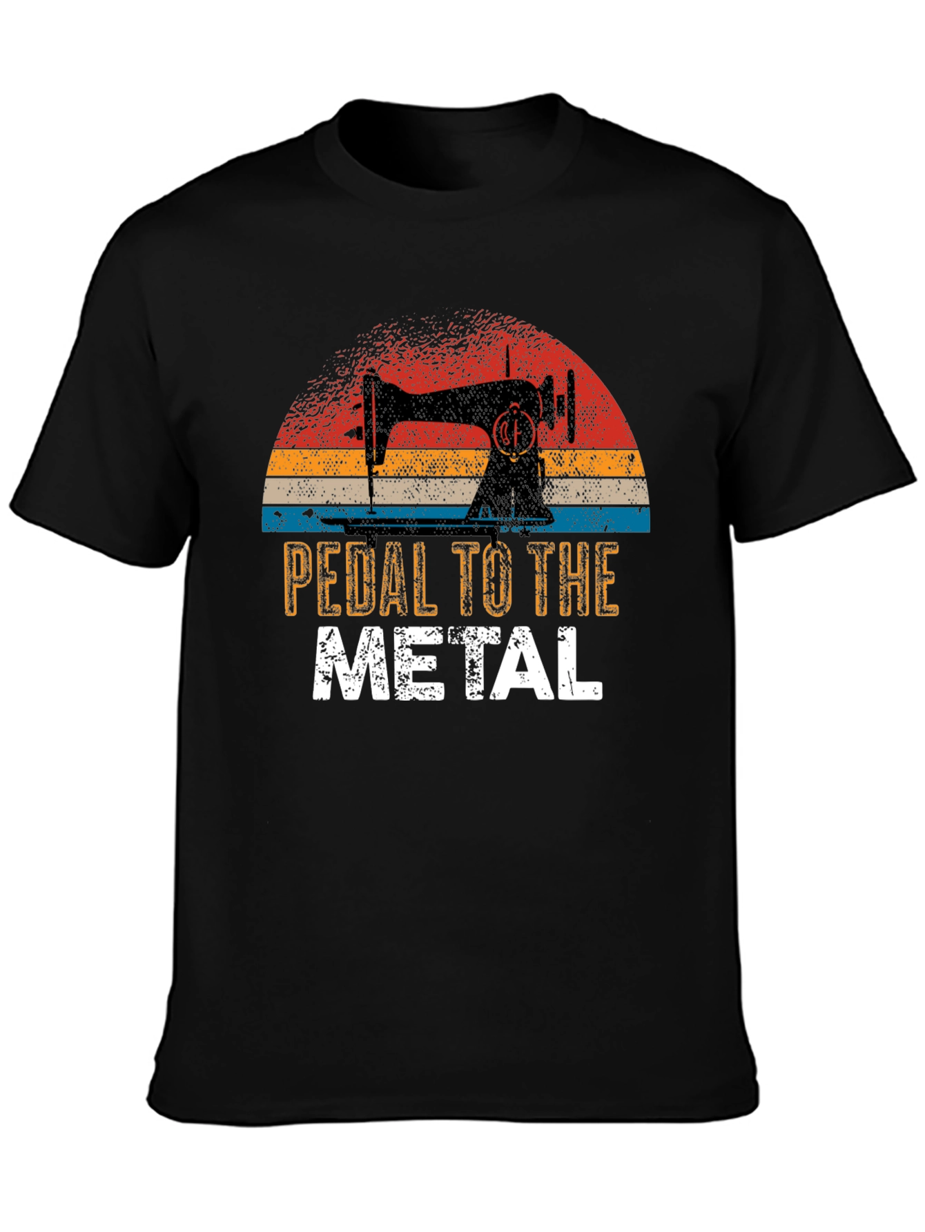 Pedal to the Metal Sewing Machine Graphic T-Shirt