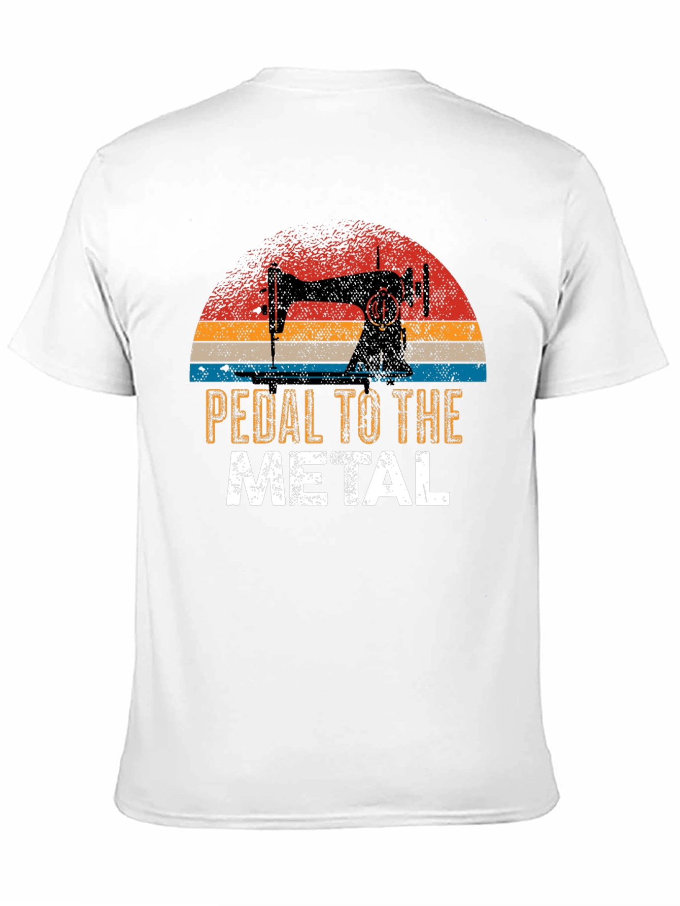 Pedal to the Metal Sewing Machine Graphic T-Shirt