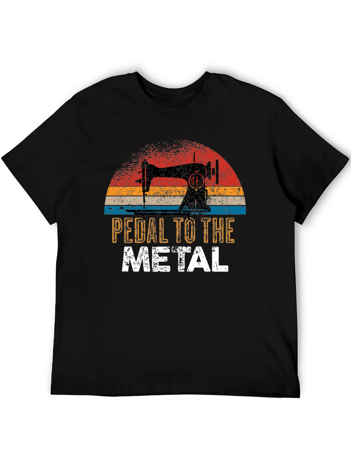 Pedal to the Metal Sewing Machine Graphic T-Shirt