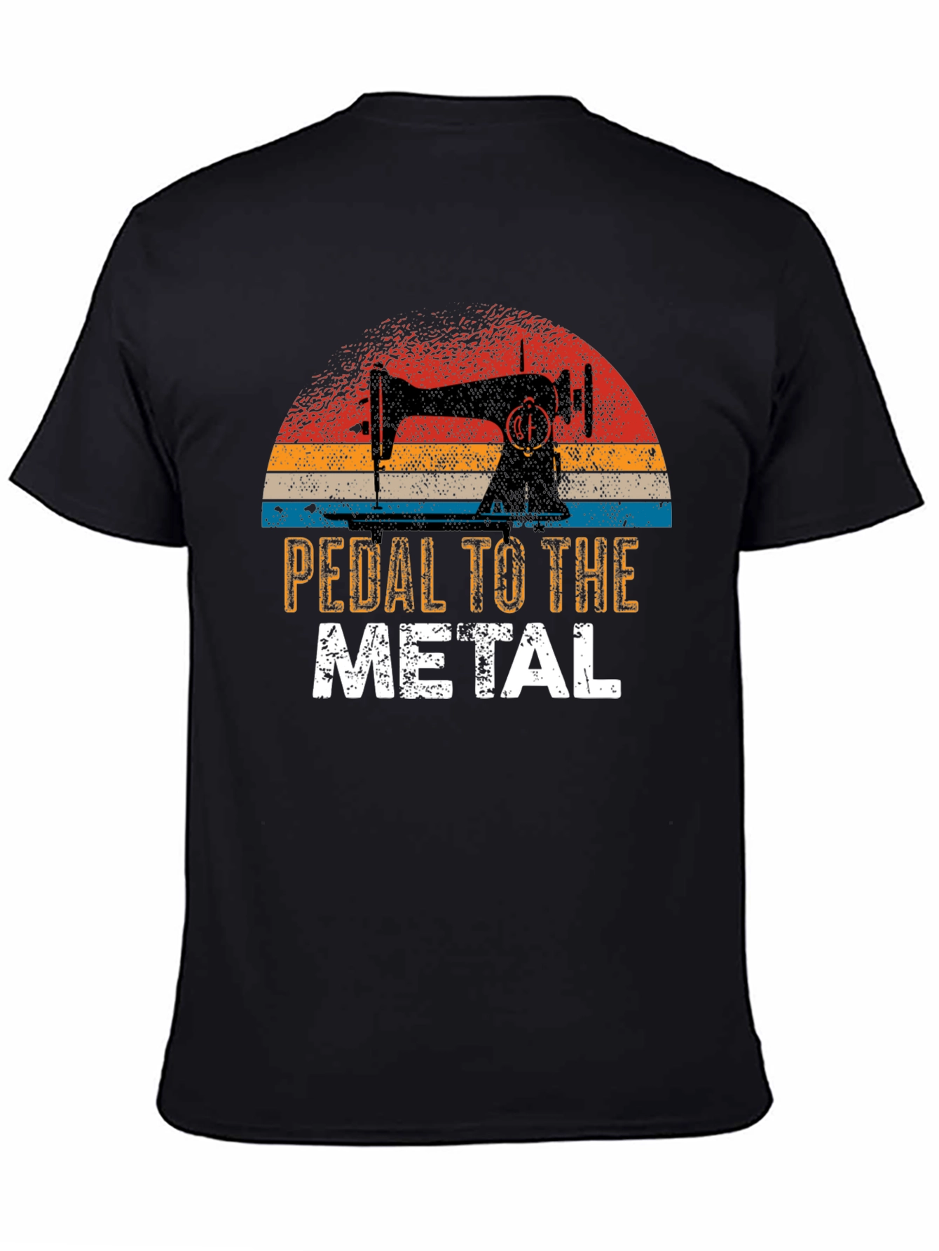 Pedal to the Metal Sewing Machine Graphic T-Shirt