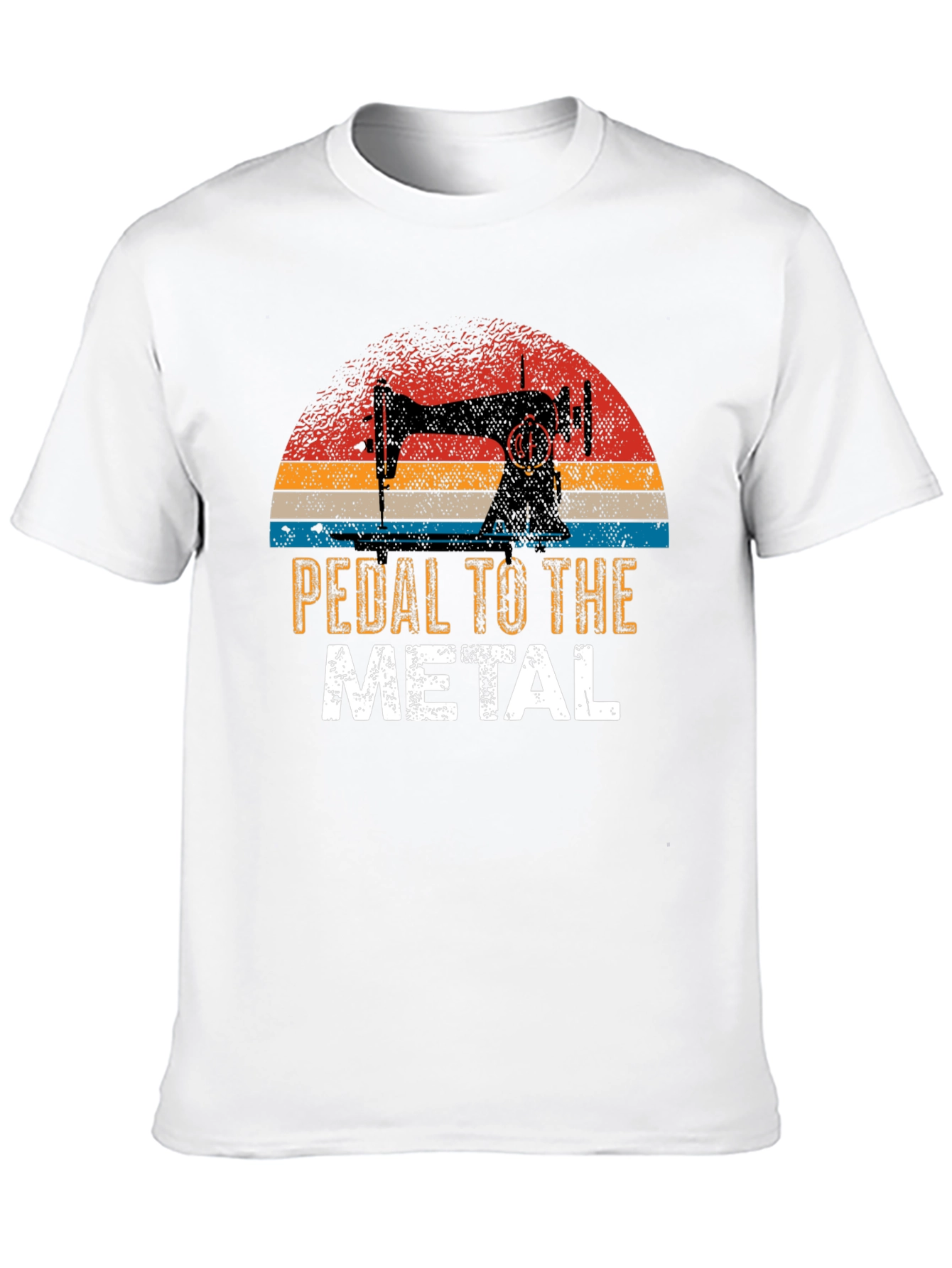 Pedal to the Metal Sewing Machine Graphic T-Shirt