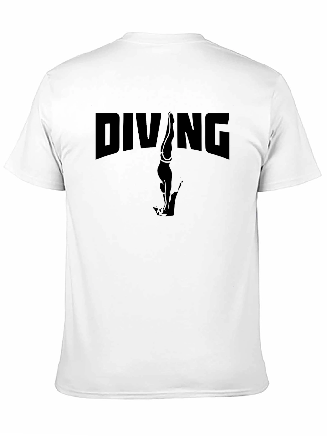 Diving Graphic Tee - Black