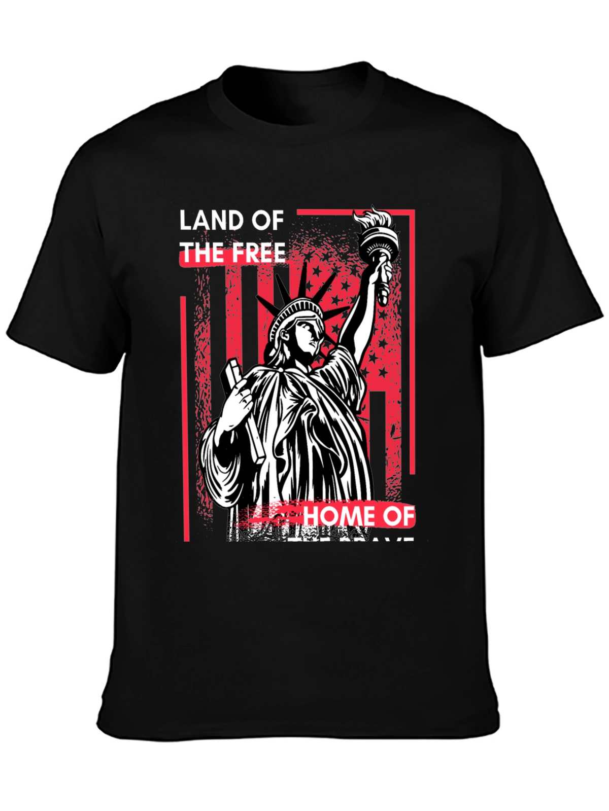 Land of the Free Statue of Liberty Graphic T-Shirt