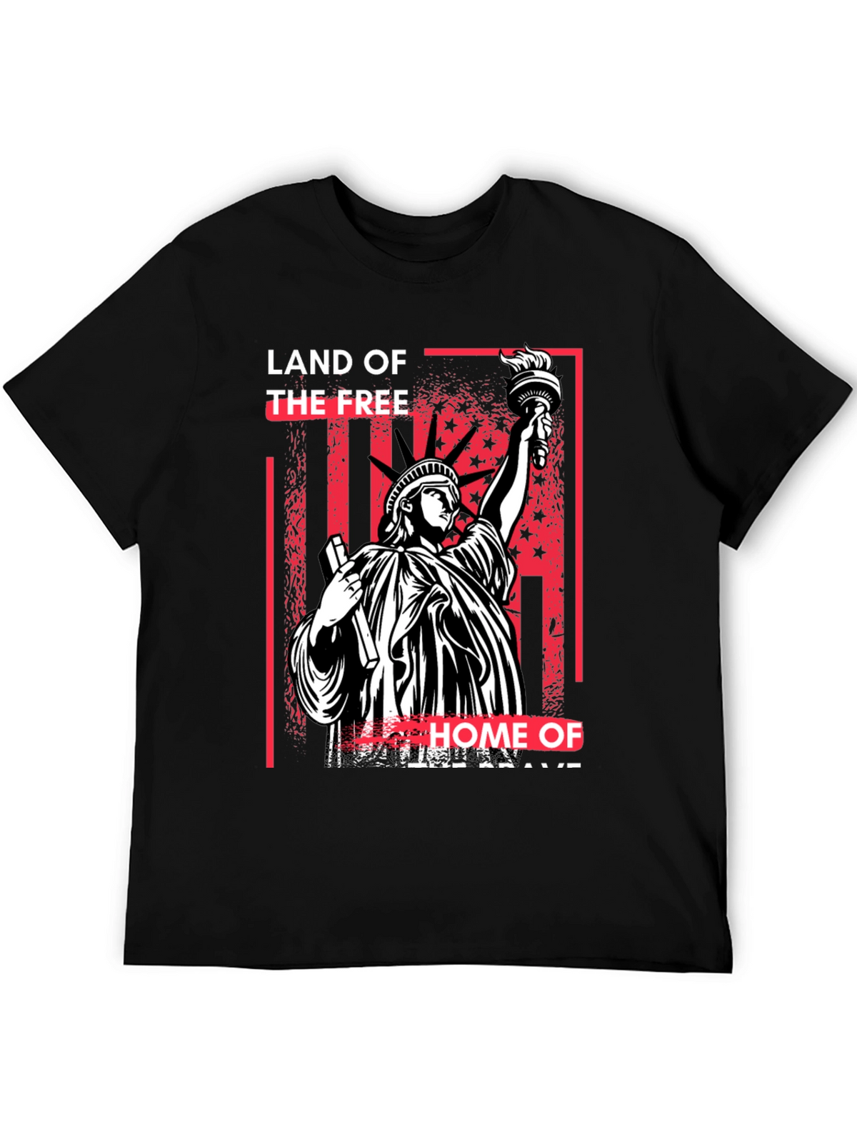 Land of the Free Statue of Liberty Graphic T-Shirt