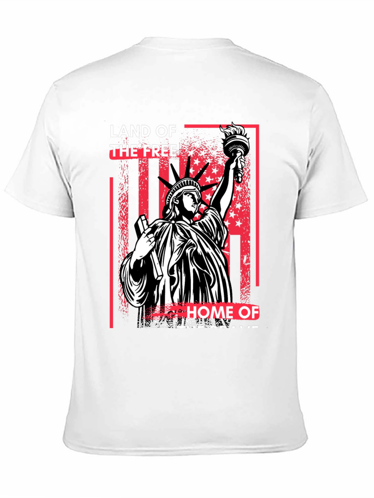 Land of the Free Statue of Liberty Graphic T-Shirt