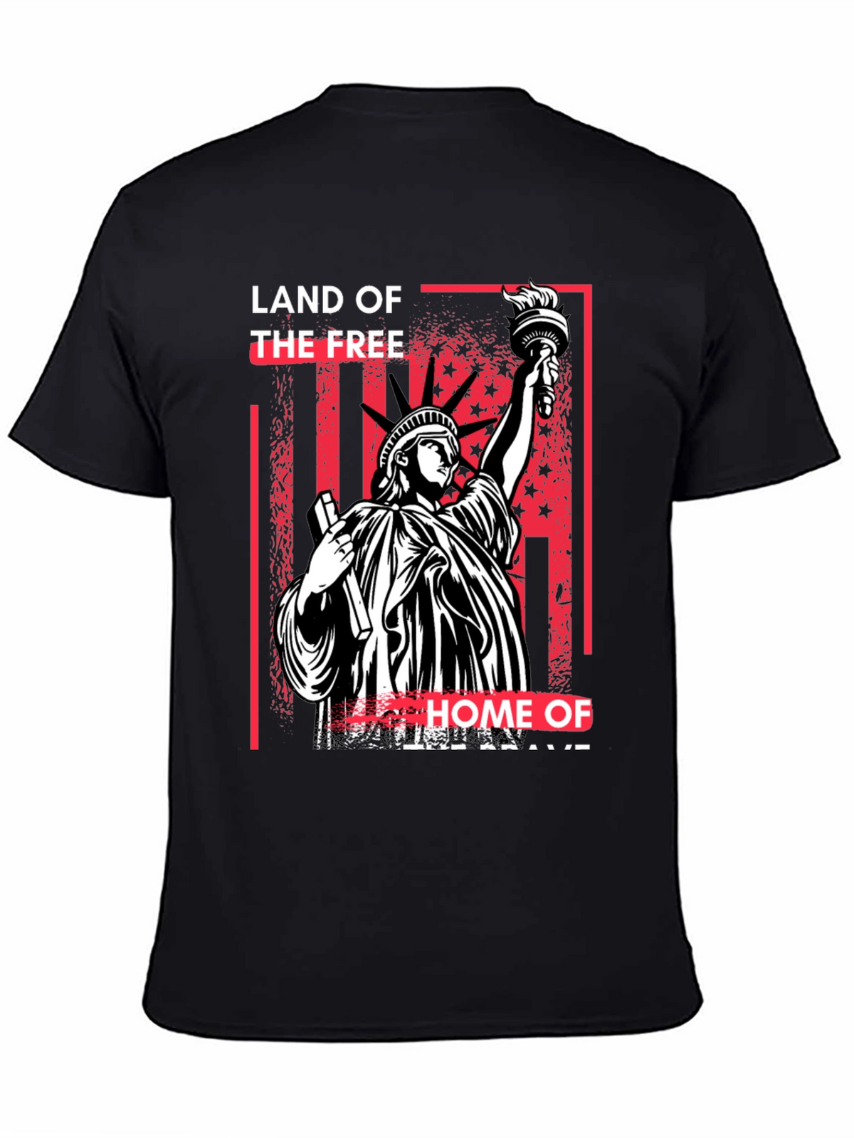 Land of the Free Statue of Liberty Graphic T-Shirt