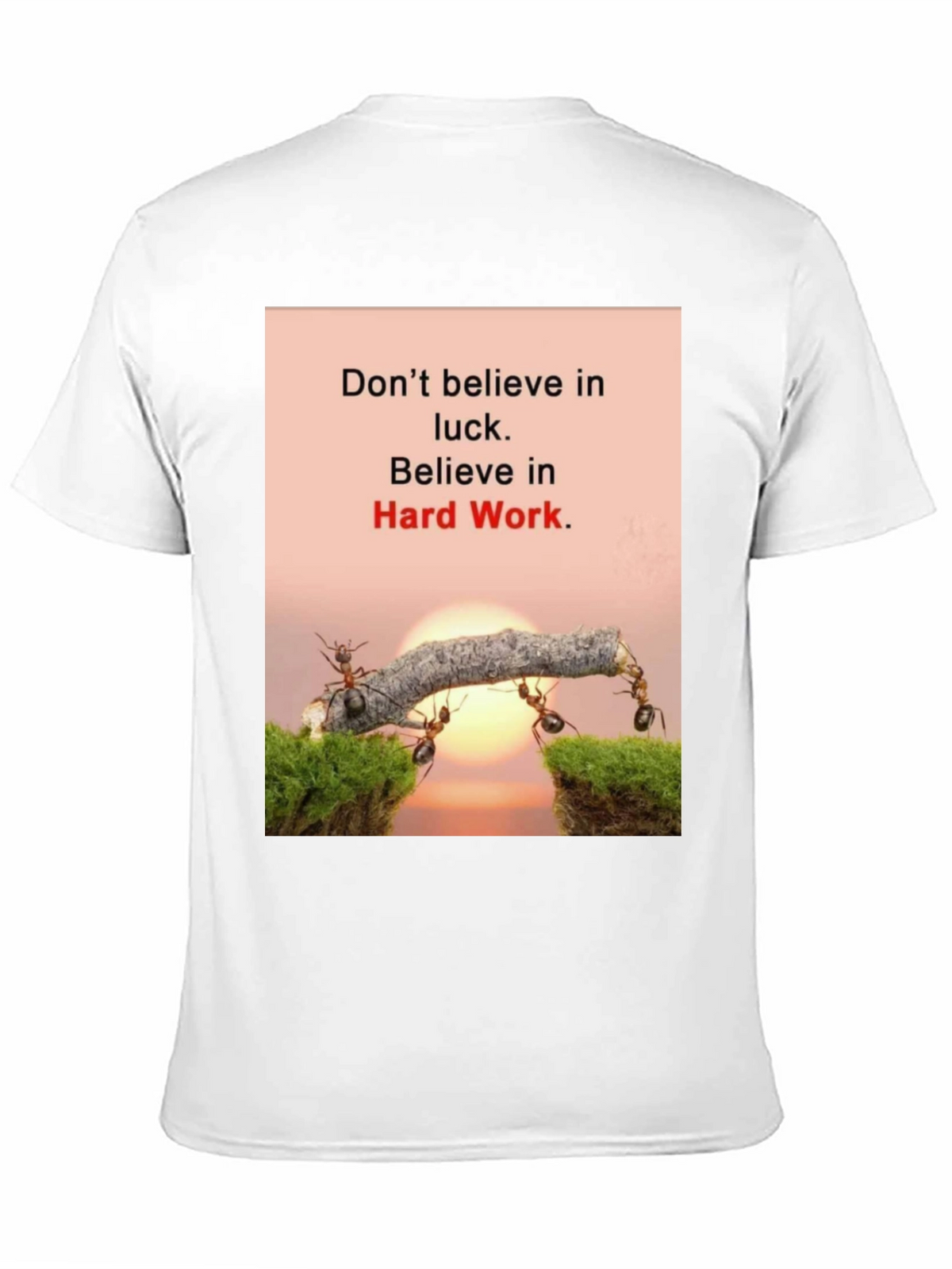 Motivational T-Shirt: Believe in Hard Work