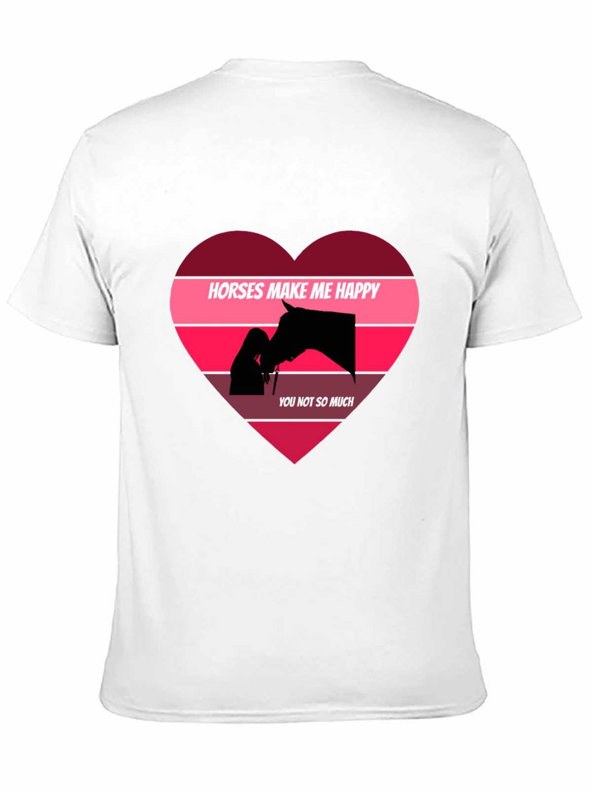 Horses Make Me Happy Graphic T-Shirt