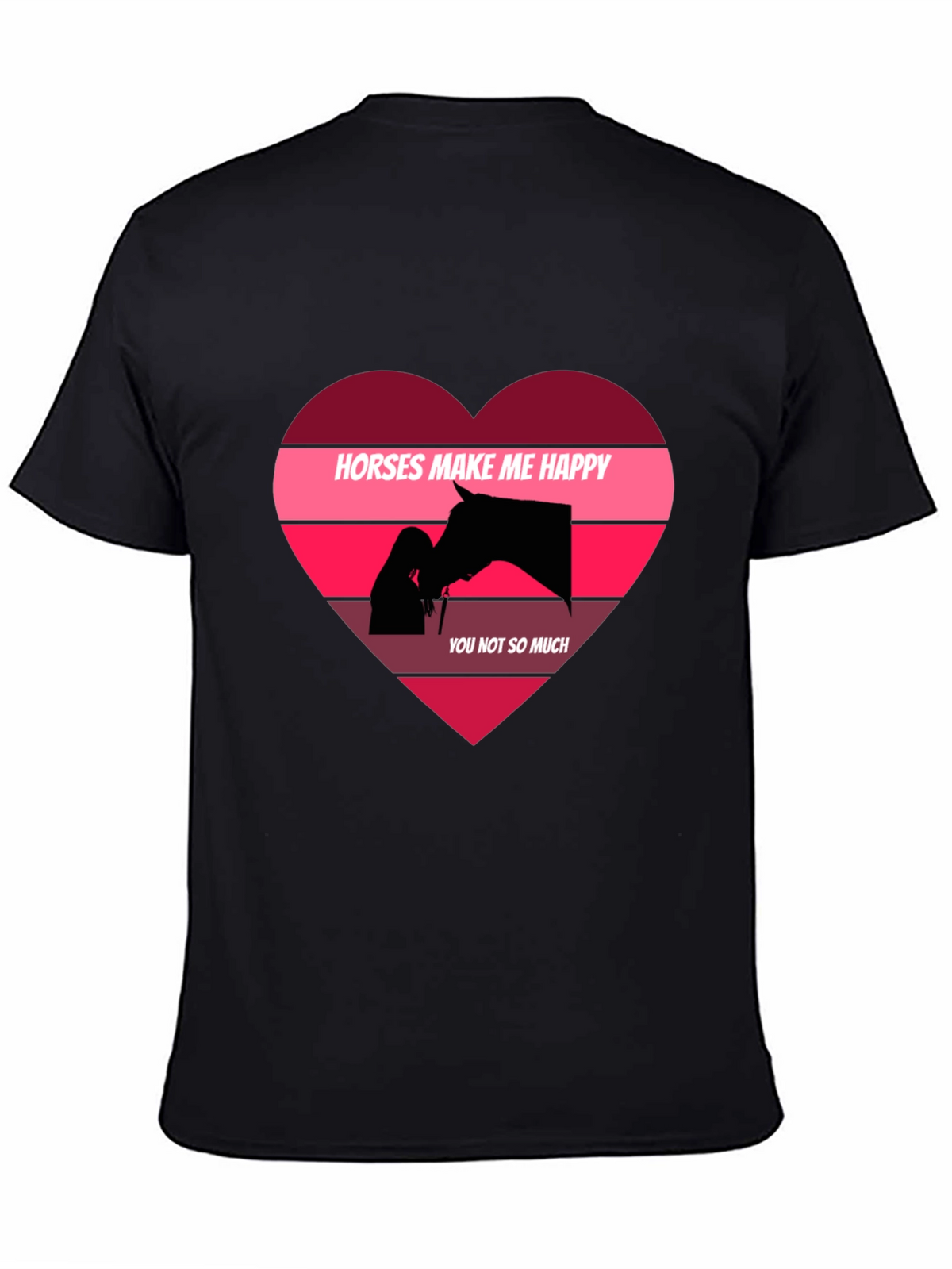 Horses Make Me Happy Graphic T-Shirt