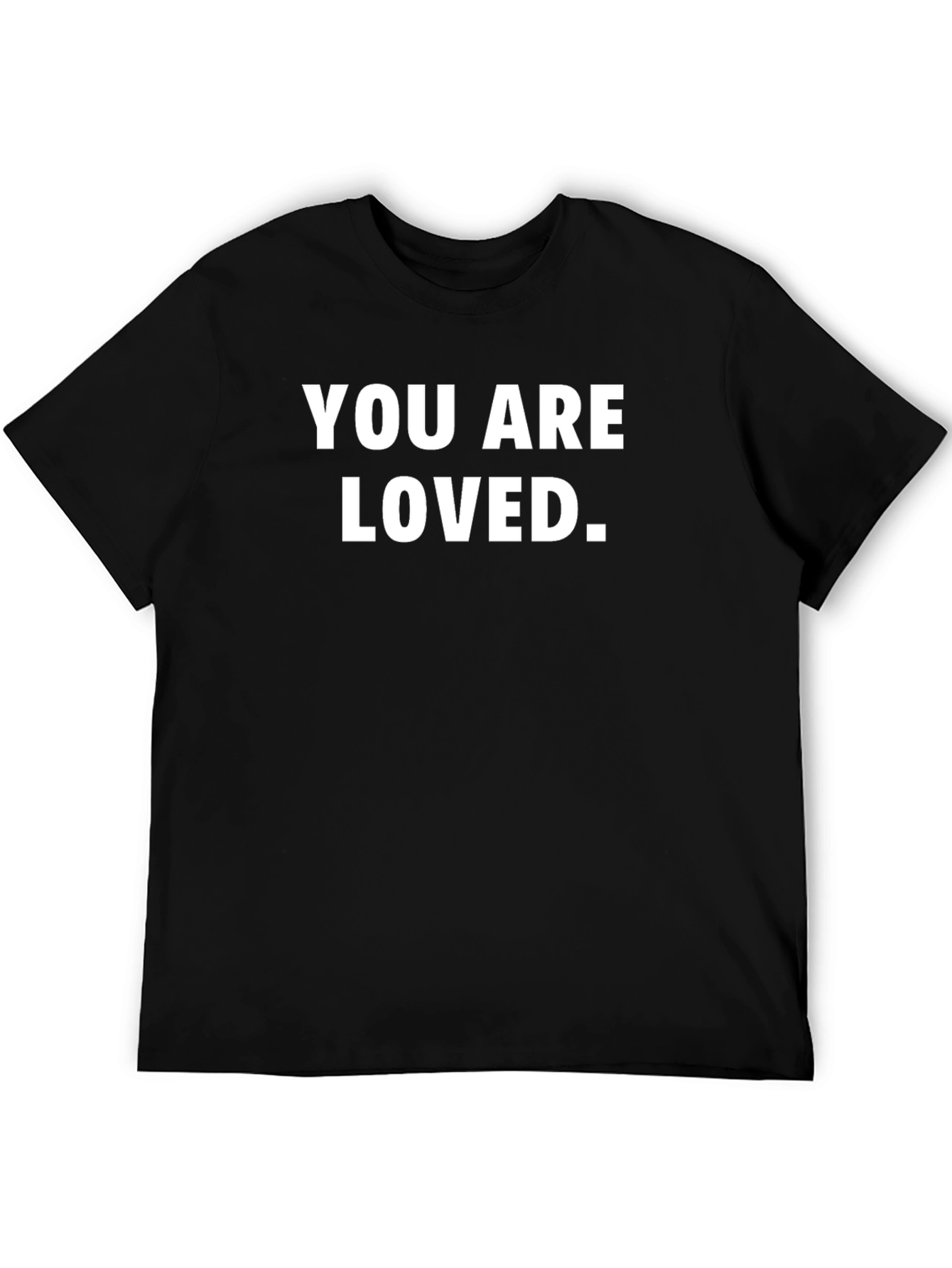 You Are Loved Black Graphic T-Shirt