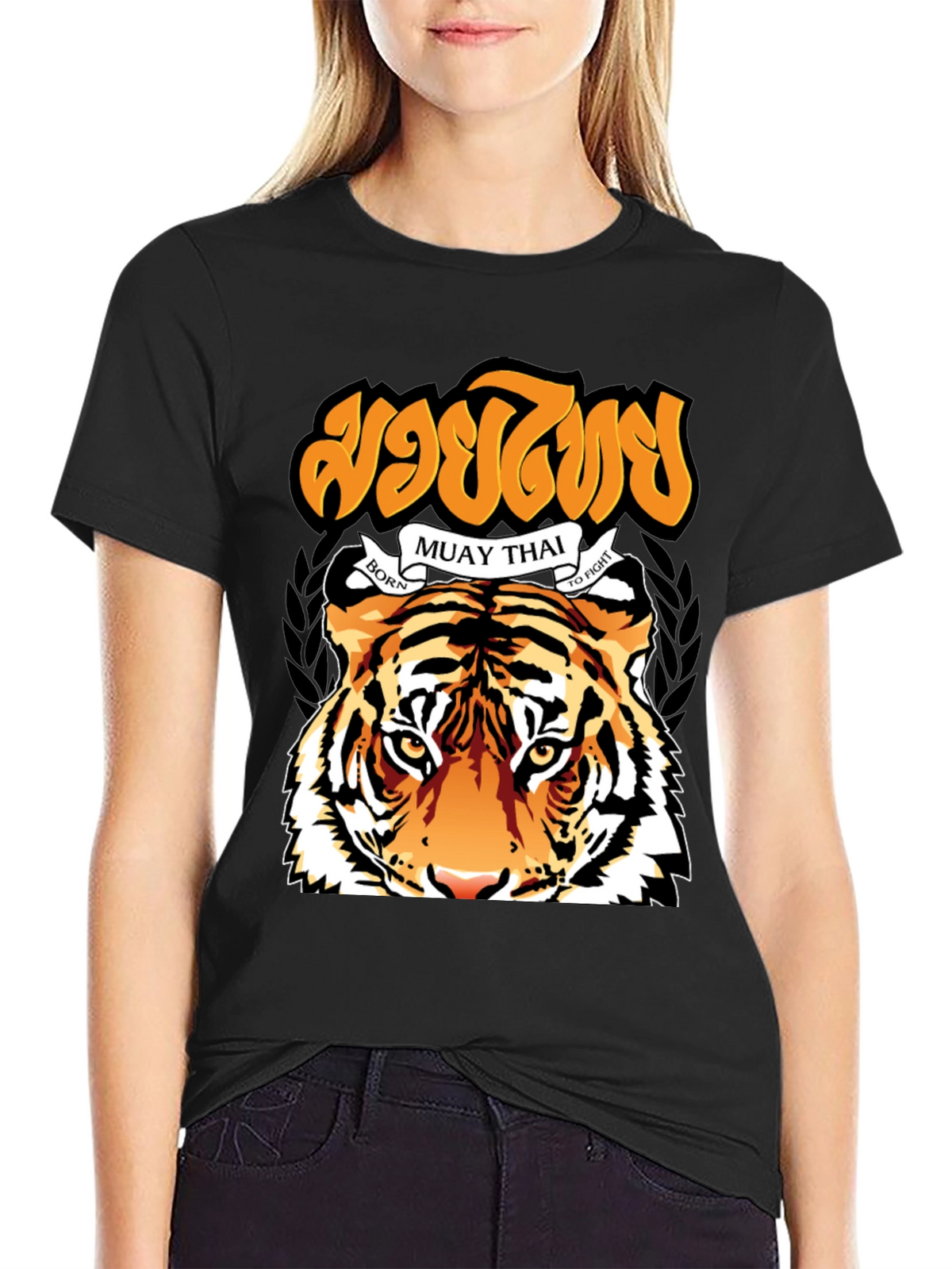Muay Thai Tiger Graphic T-Shirt