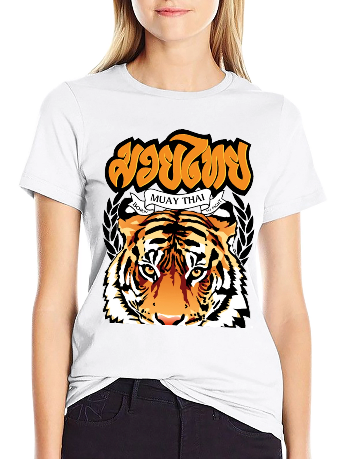 Muay Thai Tiger Graphic T-Shirt