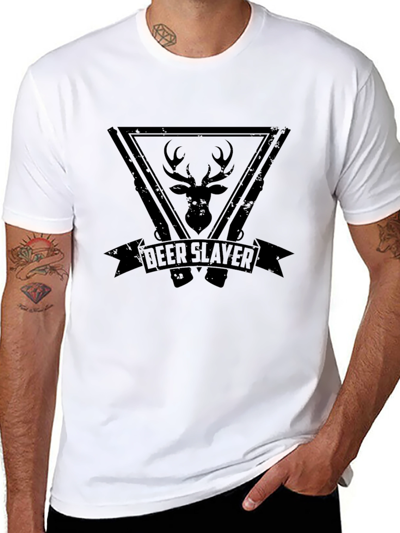 Deer Slayer Graphic T-Shirt - Hunting Apparel