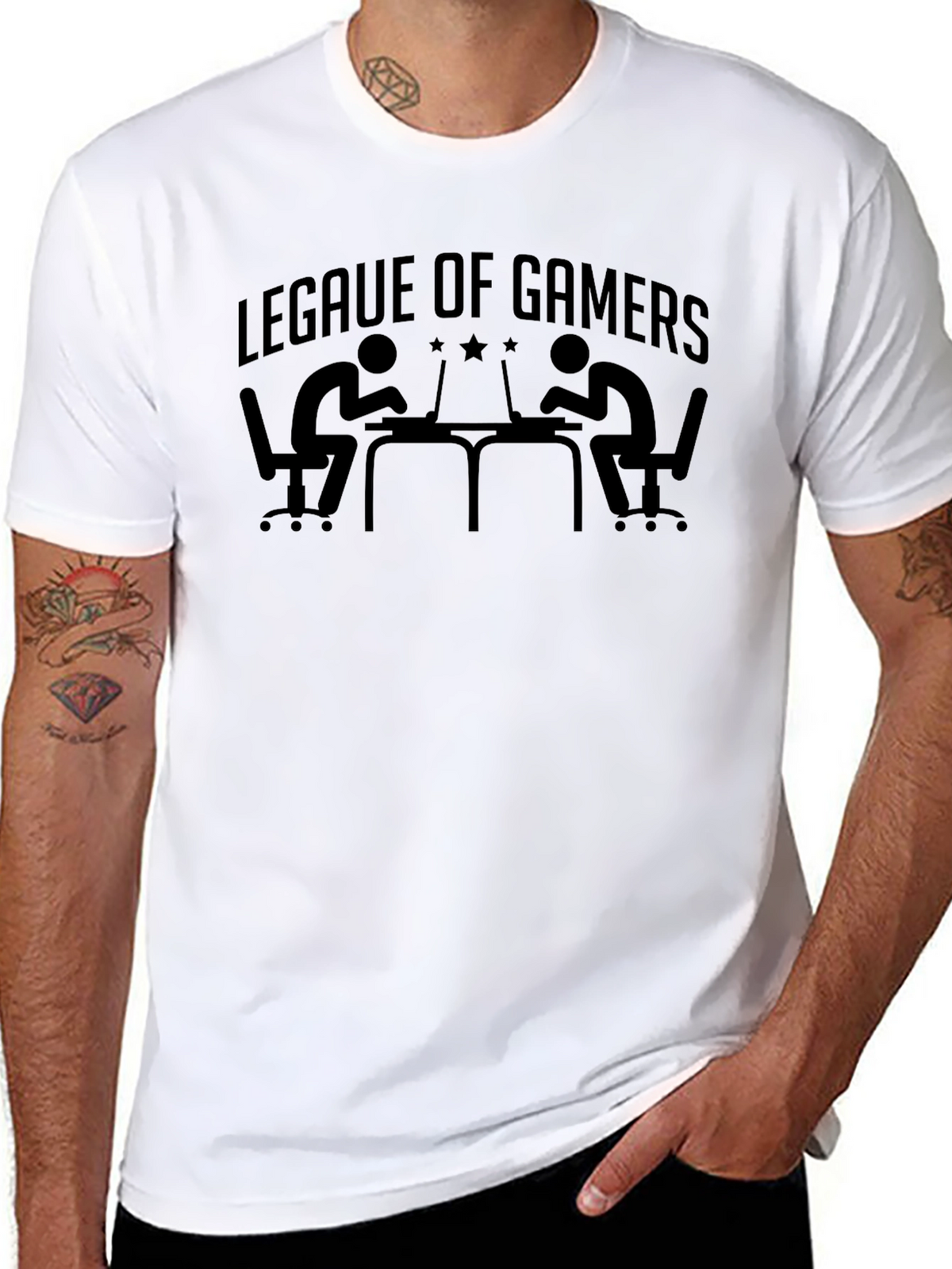 League of Gamers T-Shirt - Black Gaming Tee
