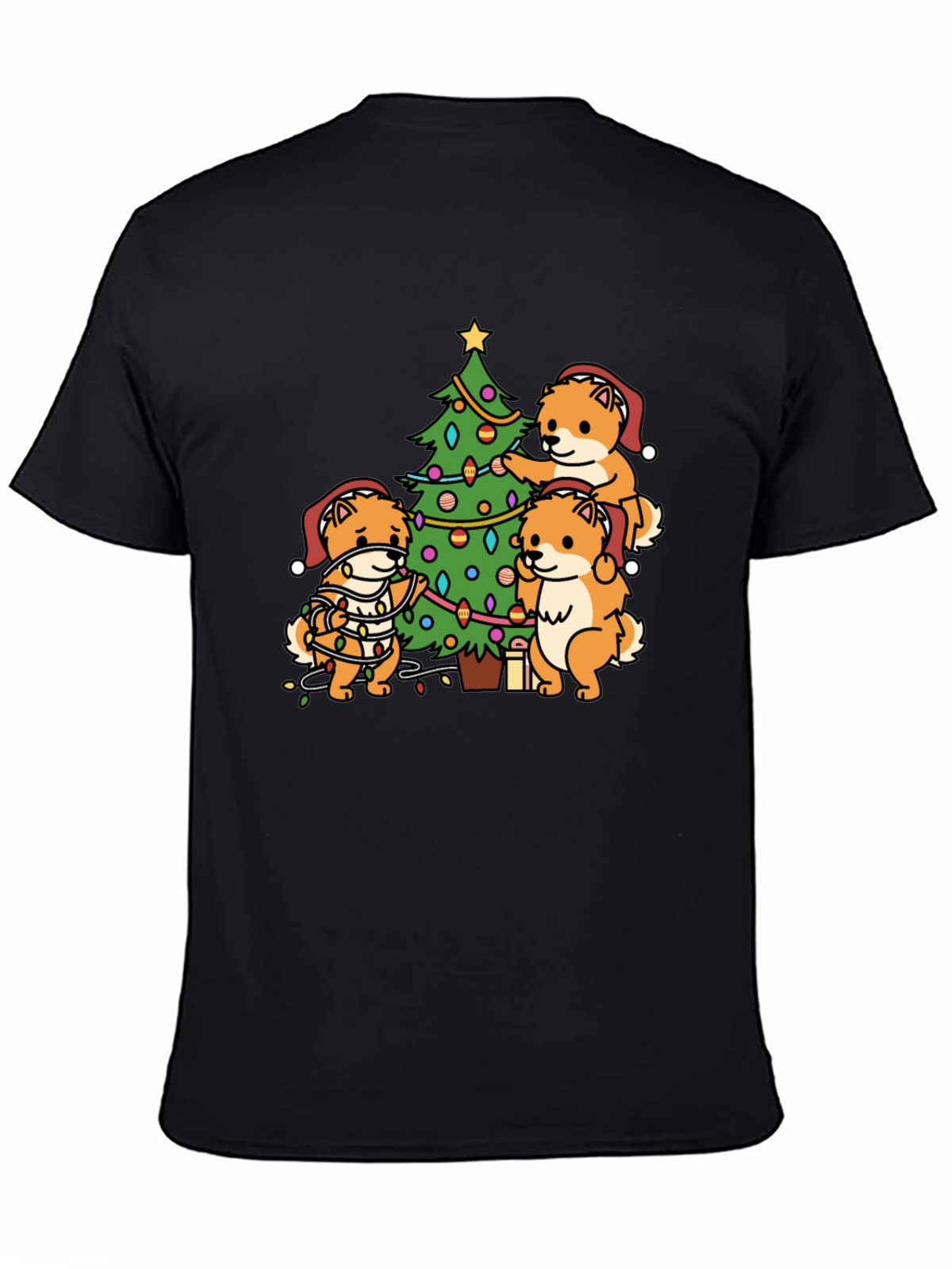 Festive Dog Christmas Tree T-Shirt