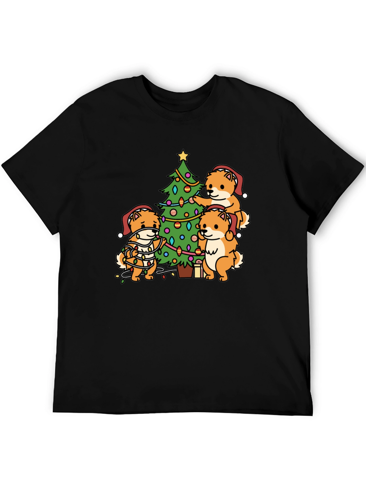 Festive Dog Christmas Tree T-Shirt