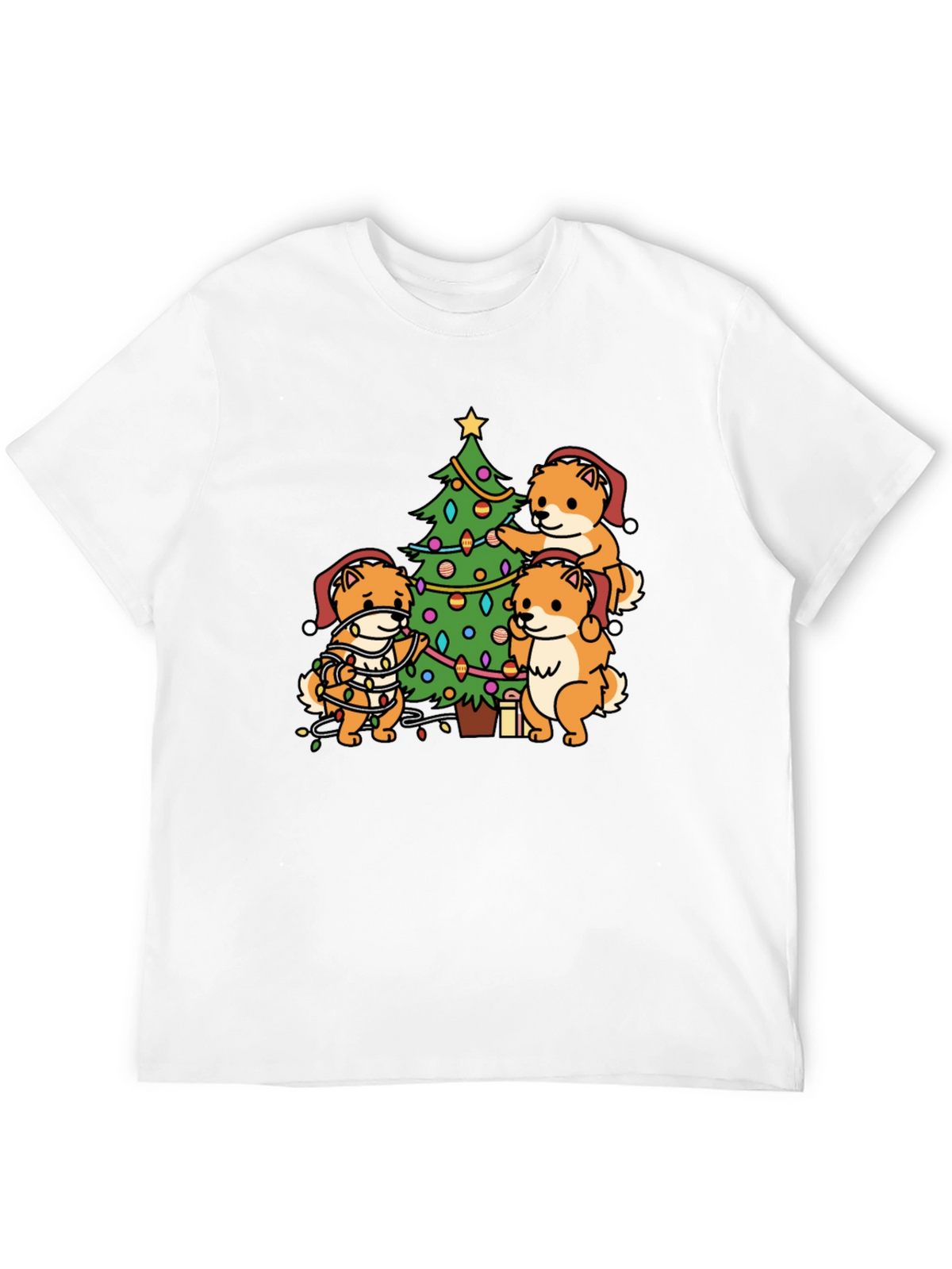 Festive Dog Christmas Tree T-Shirt