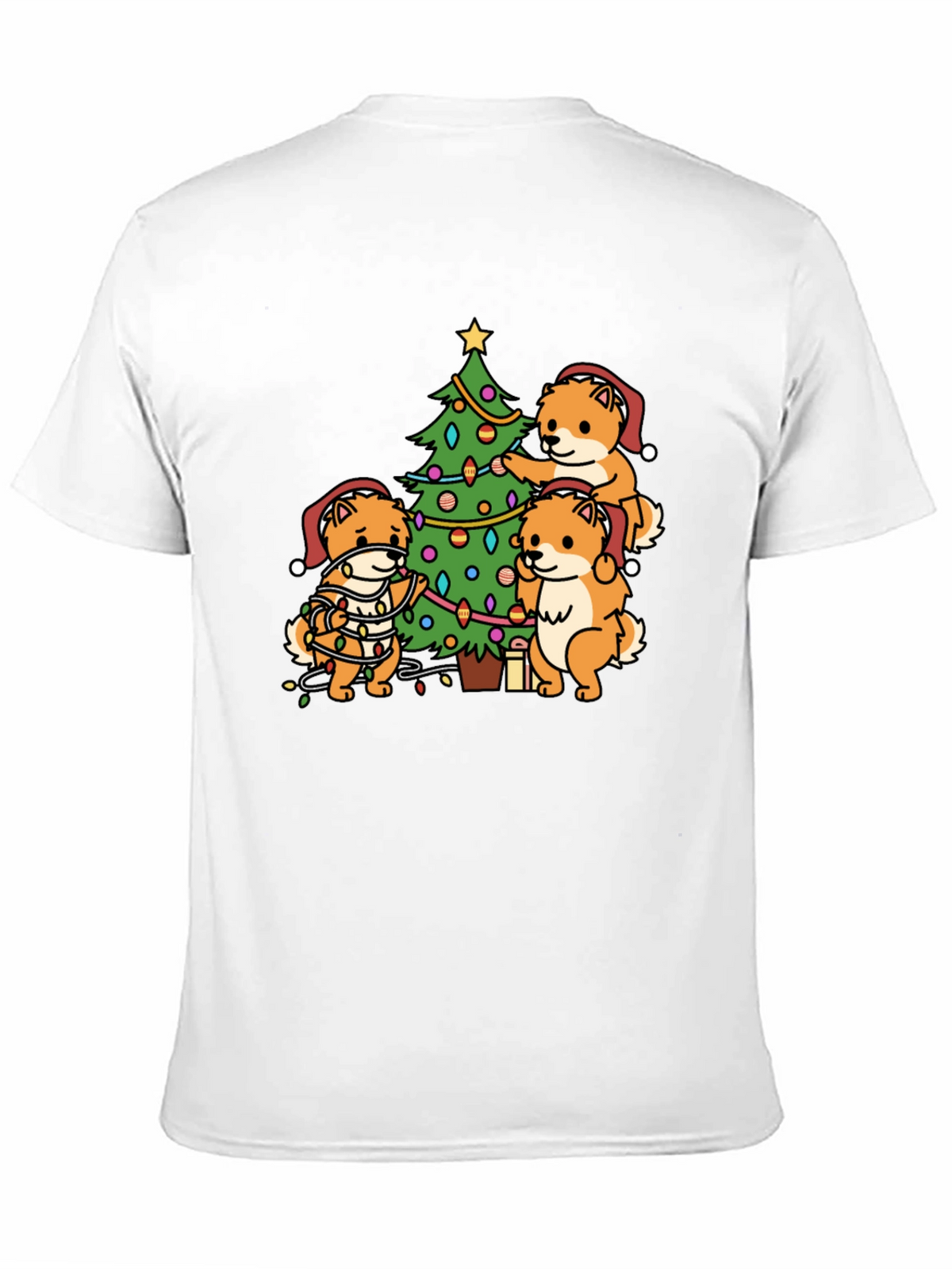 Festive Dog Christmas Tree T-Shirt